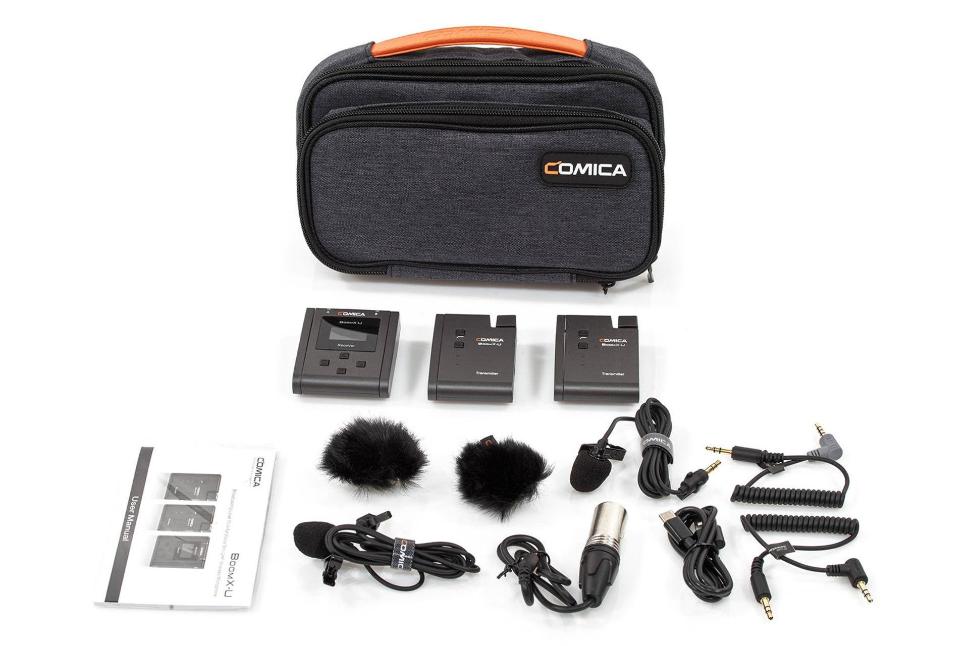 محتویات جعبه میکروفون کامیکا BoomX-U