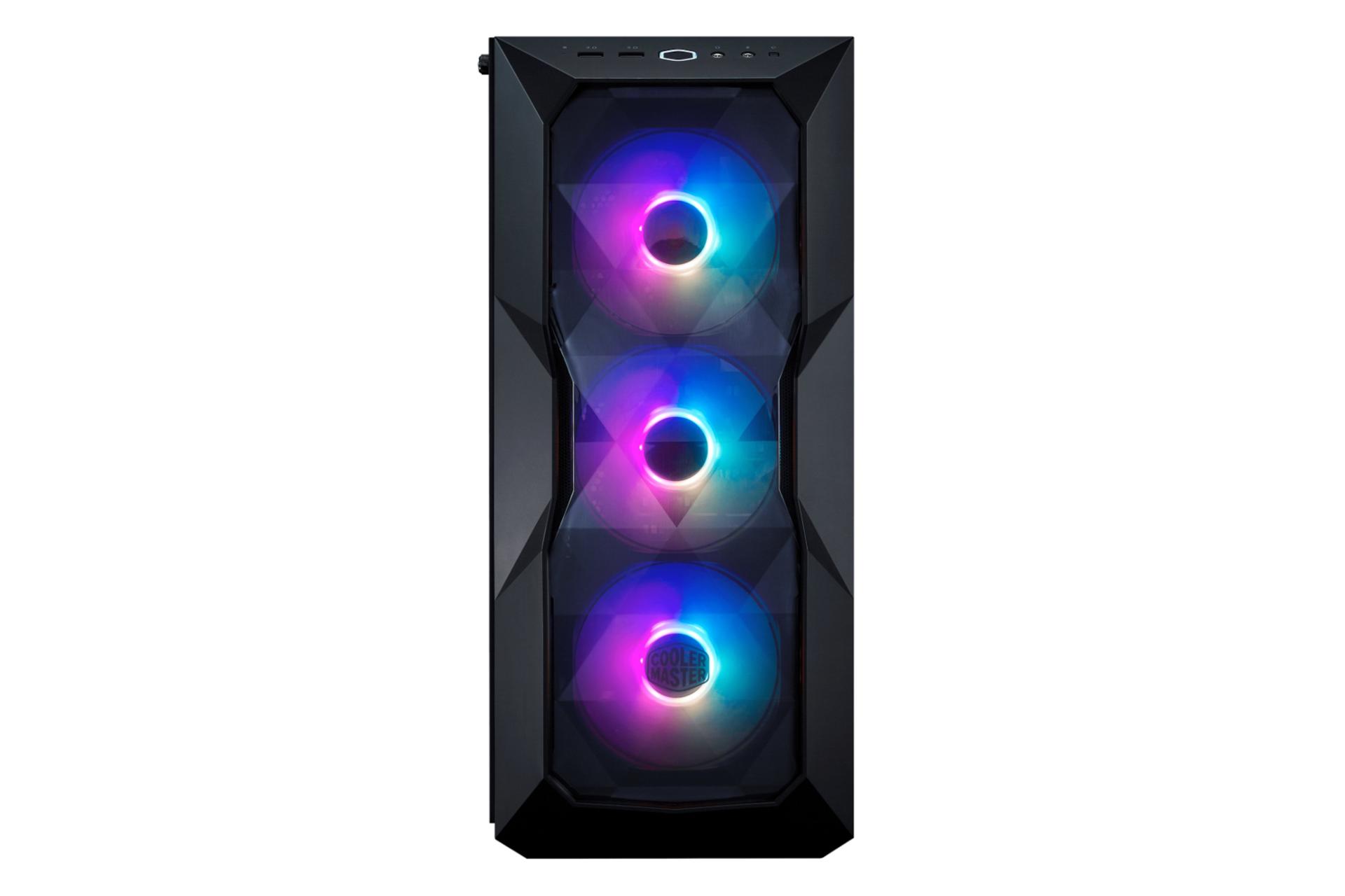 نمای روبرو کیس کامپیوتر کولر مستر Cooler Master MASTERBOX TD500 ARGB