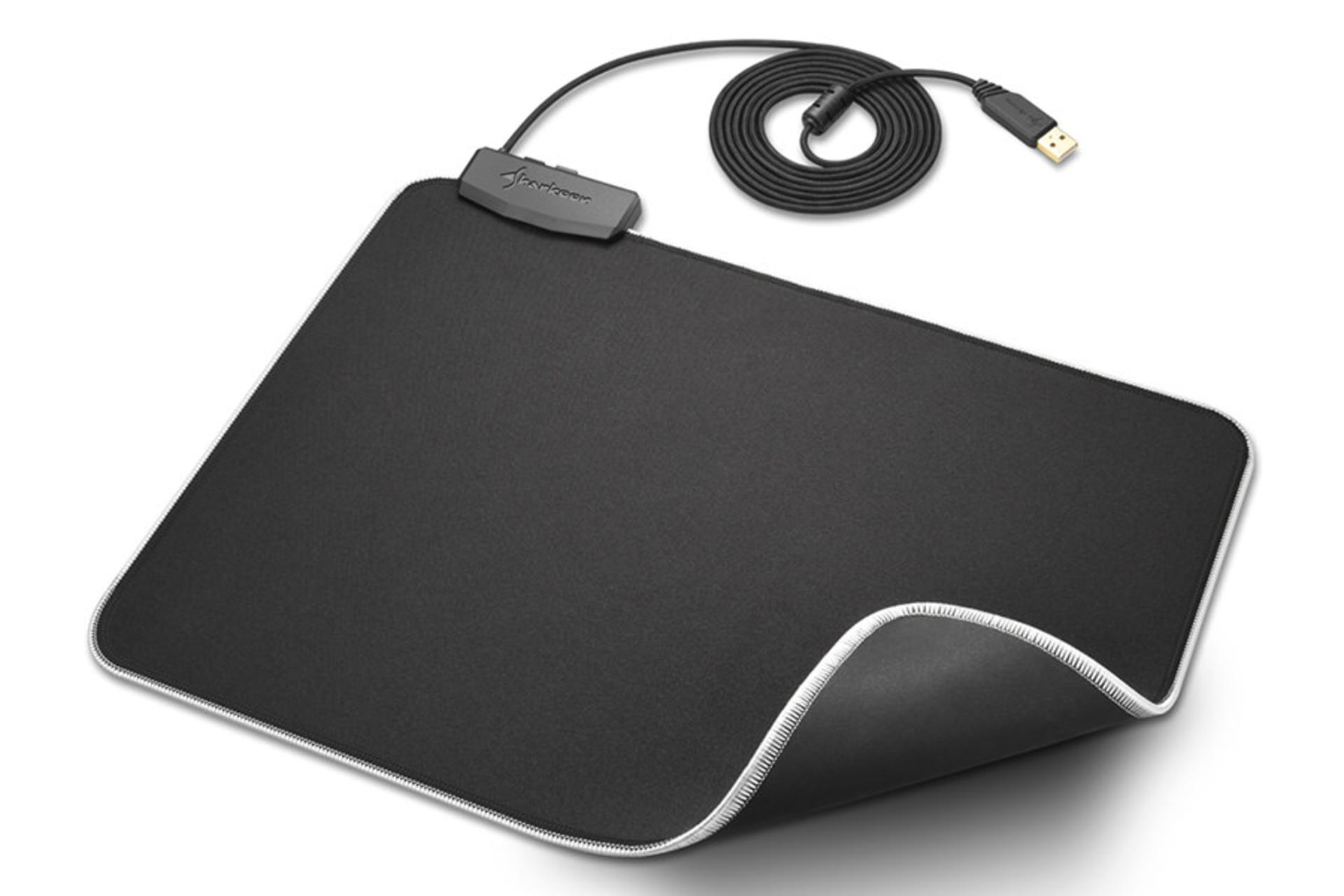 نمایش سطح زیر لاستیکی ضد لغزش ماوس پد شارکن 1337 RGB