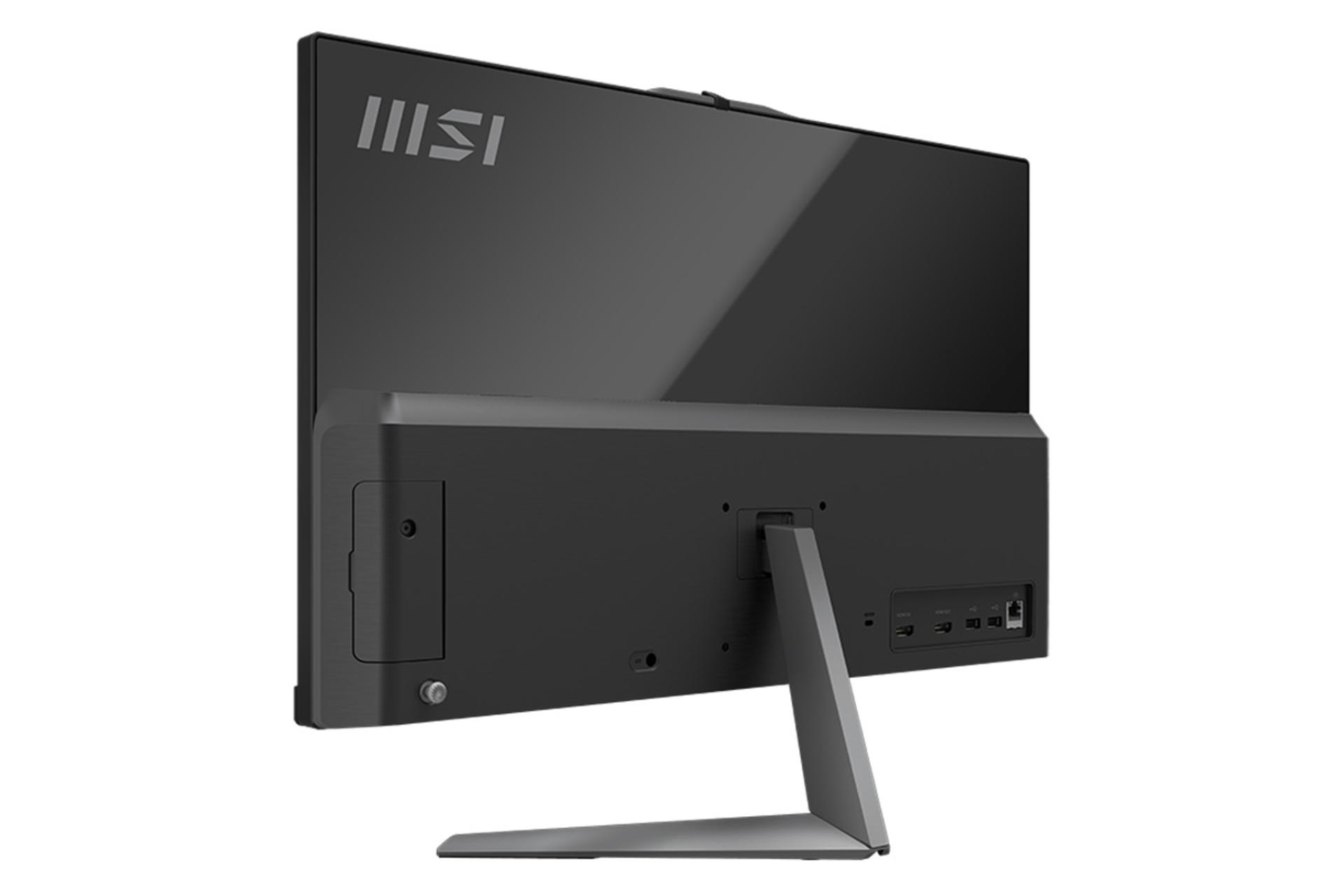 نیمرخ پشت و راست کامپیوتر همه کاره All in One MSI Modern AM242 11M