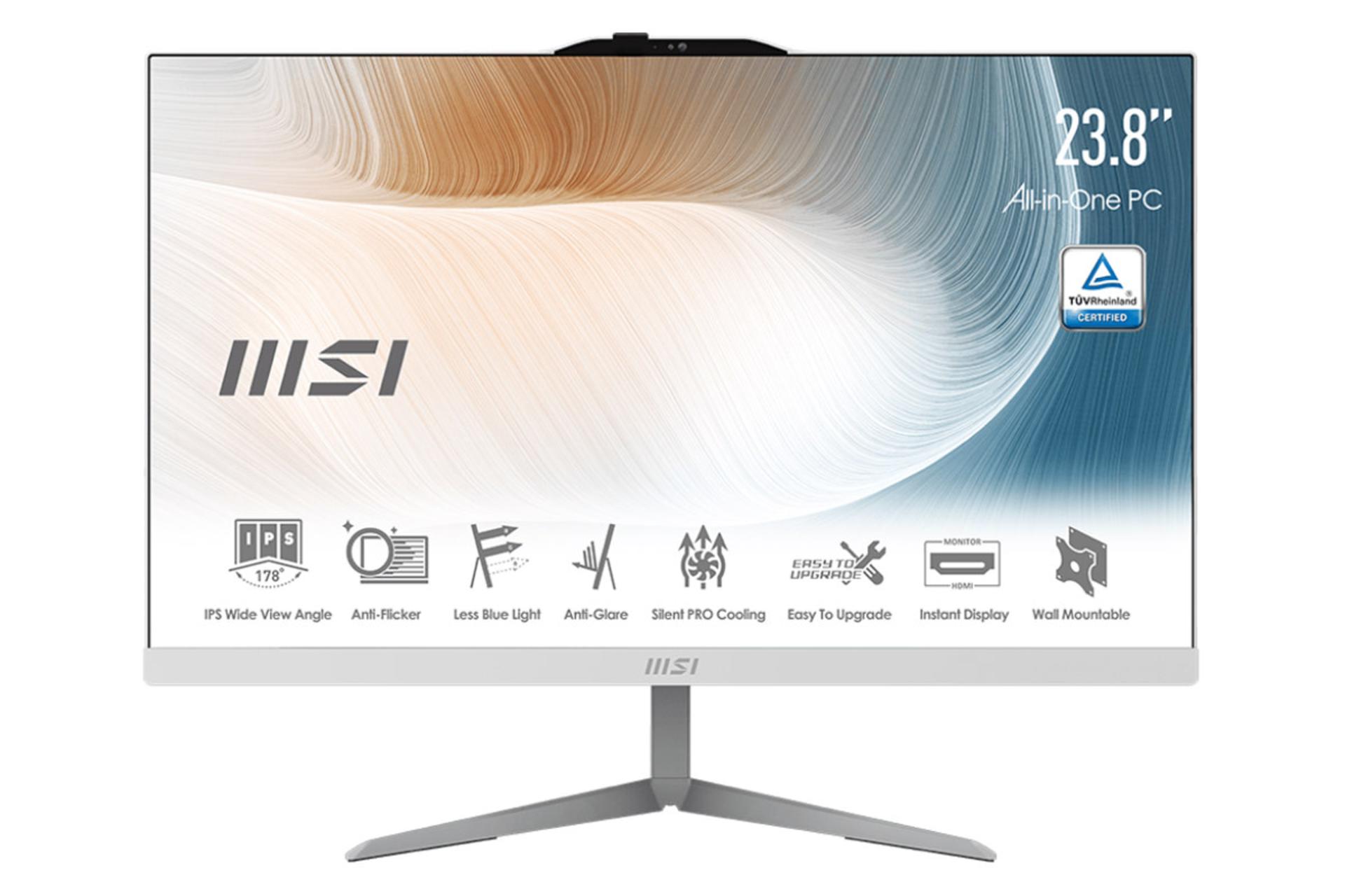 کامپیوتر همه کاره All in One MSI Modern AM242 11M سفید با شاتر وبکم