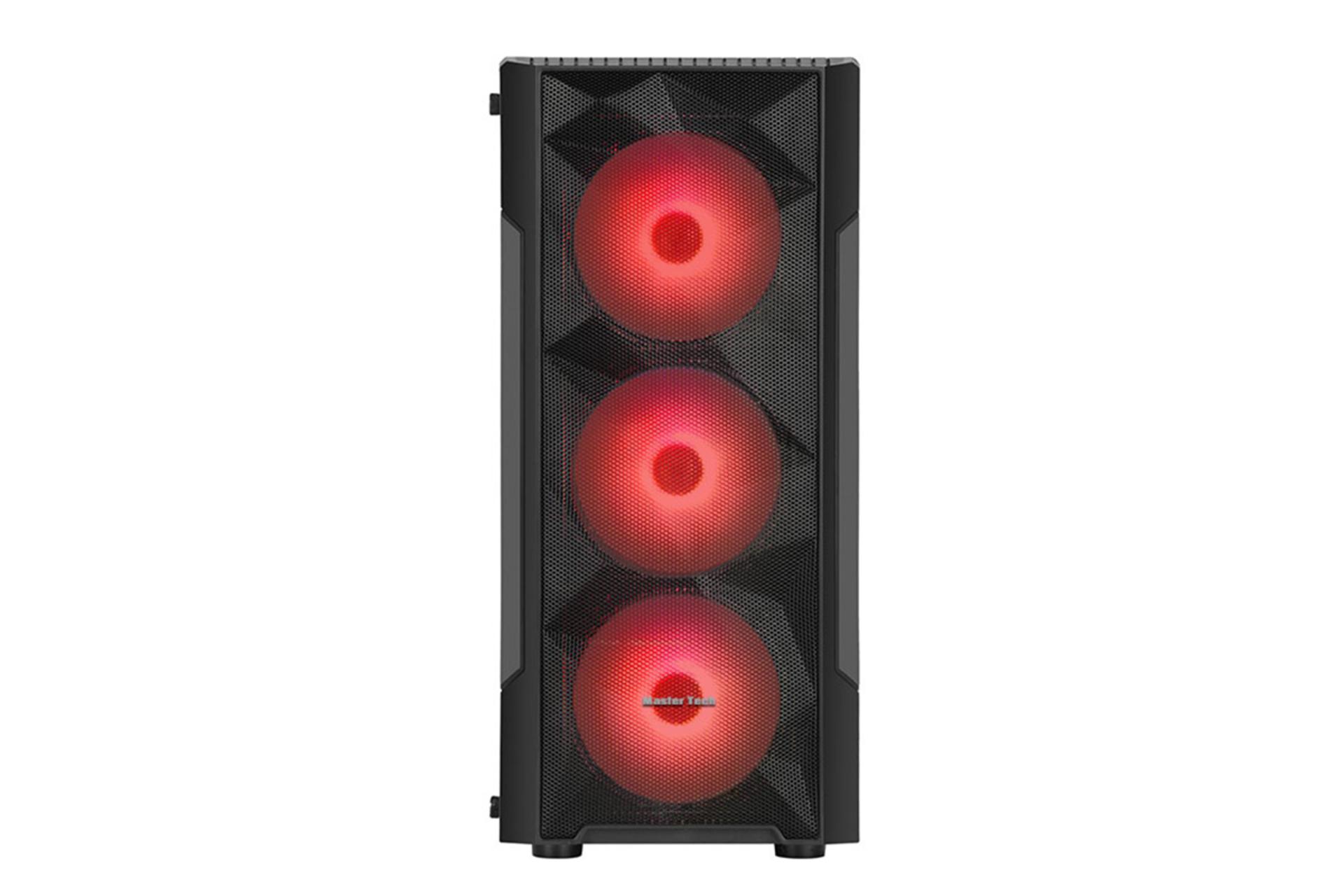 نمای جلوی کیس کامپیوتر مسترتک Hunter Mini Glass