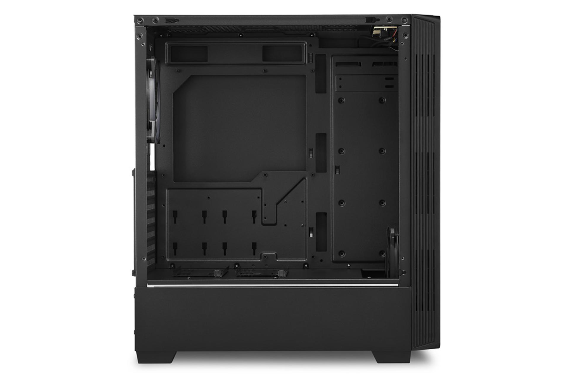 نمای داخل سمت چپ کیس کامپیوتر شارکن RGB LIT 100