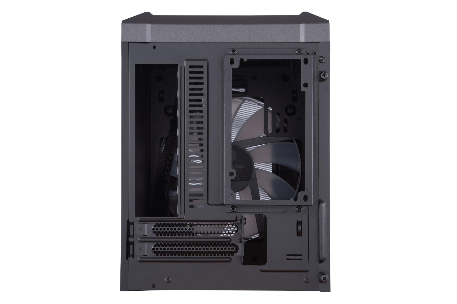 نمای پشت کیس کامپیوتر کولر مستر MASTERCASE H100