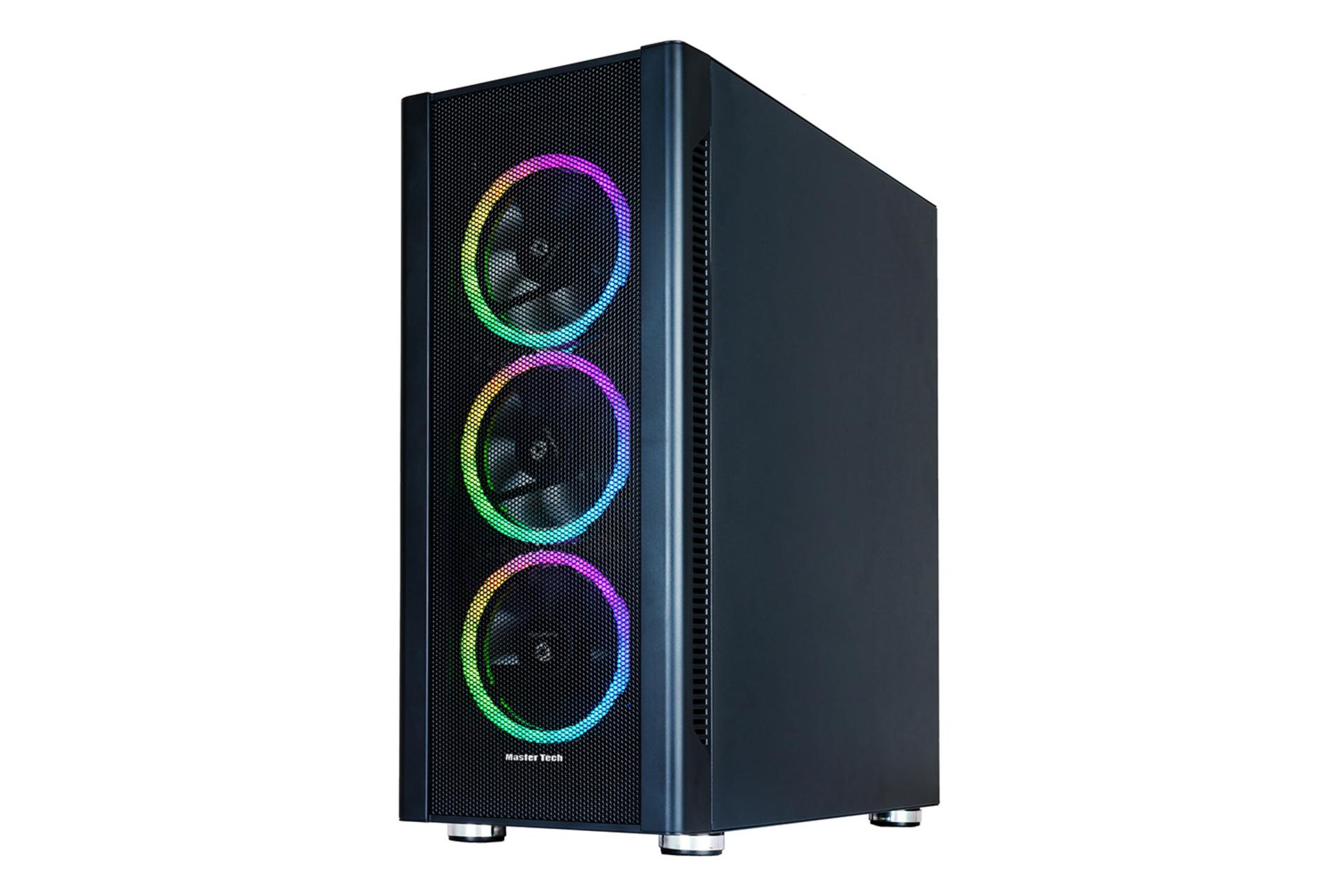 نمای نیم رخ جلو و سمت راست کیس کامپیوتر مستر تک S400