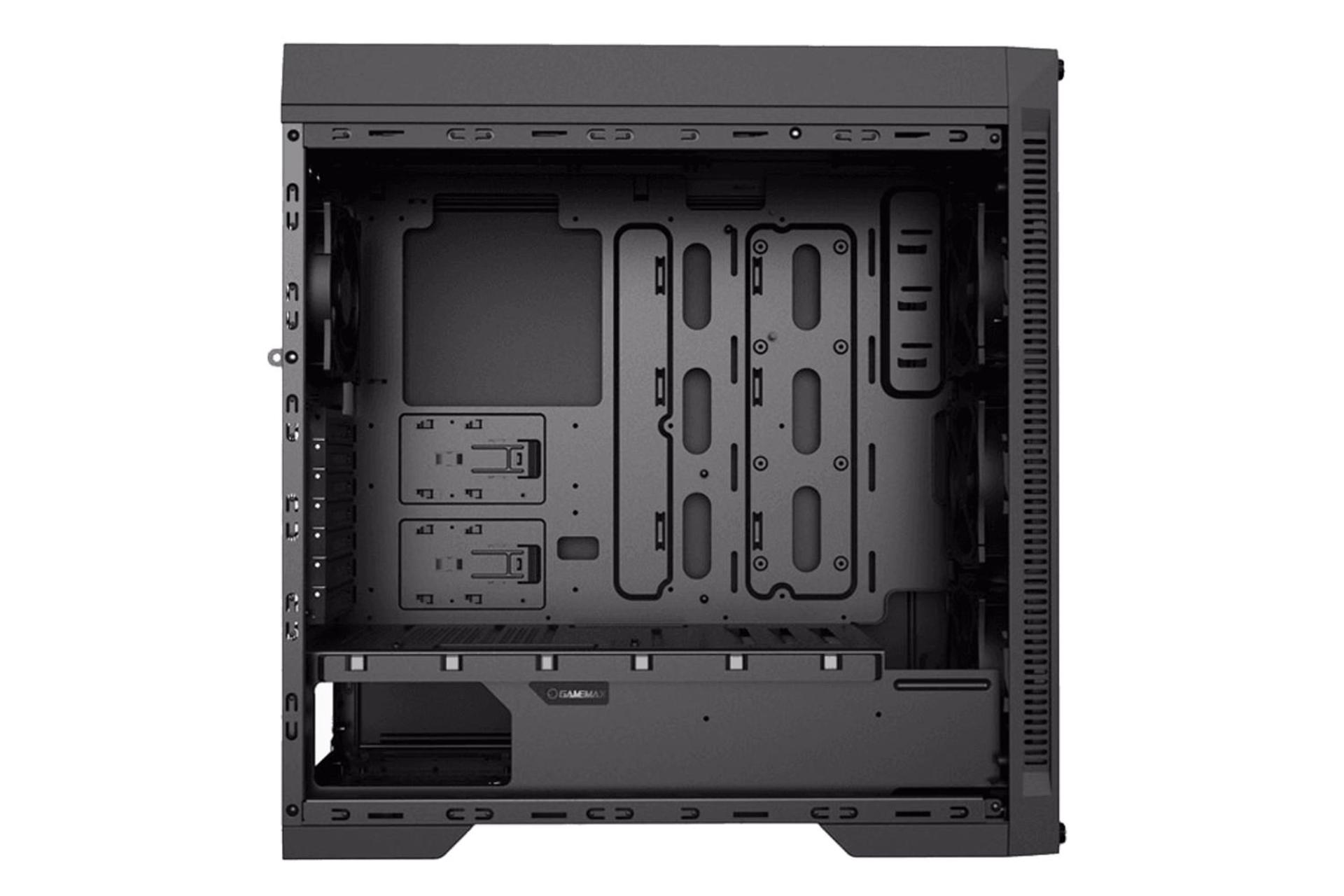 نمای داخل سمت چپ کیس کامپیوتر گیم مکس M911 Rainbow