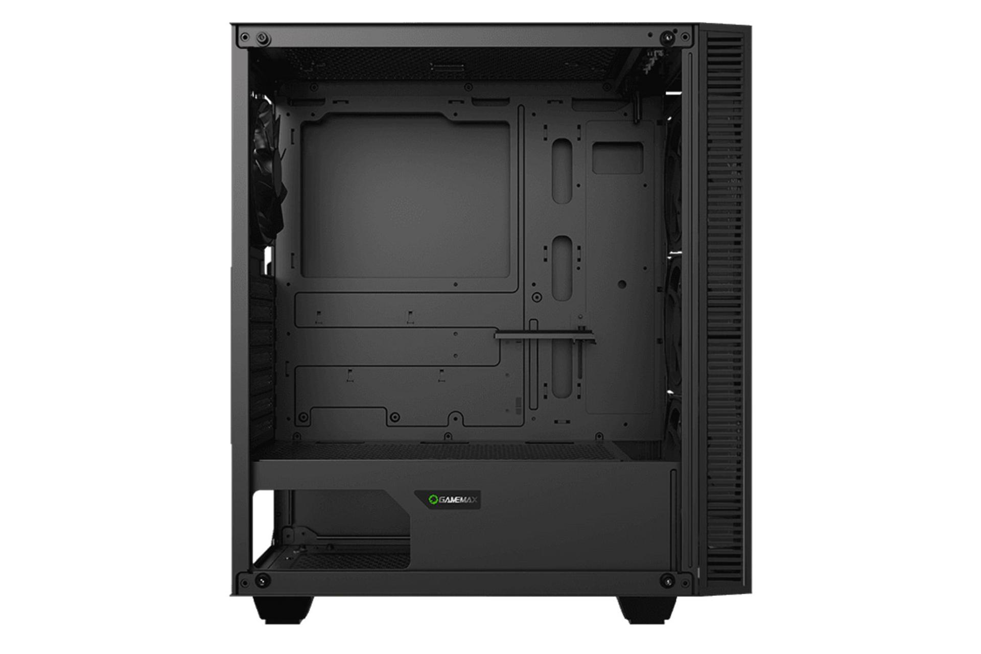 نمای داخل سمت چپ کیس کامپیوتر گیم مکس Draco XD