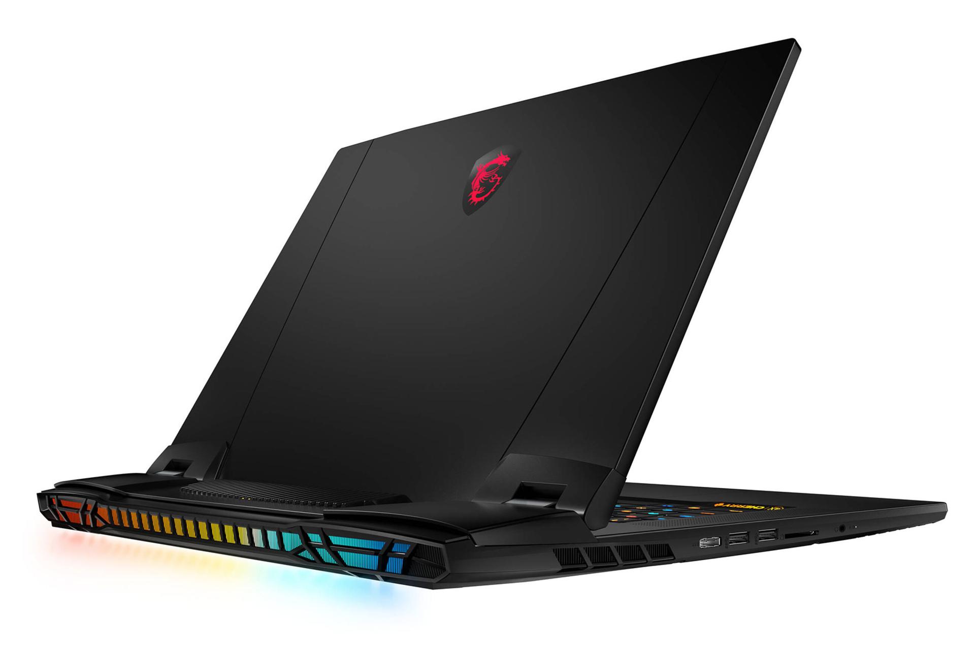 نمای پشت لپ تاپ ام اس آی تایتان GT77 12UHS