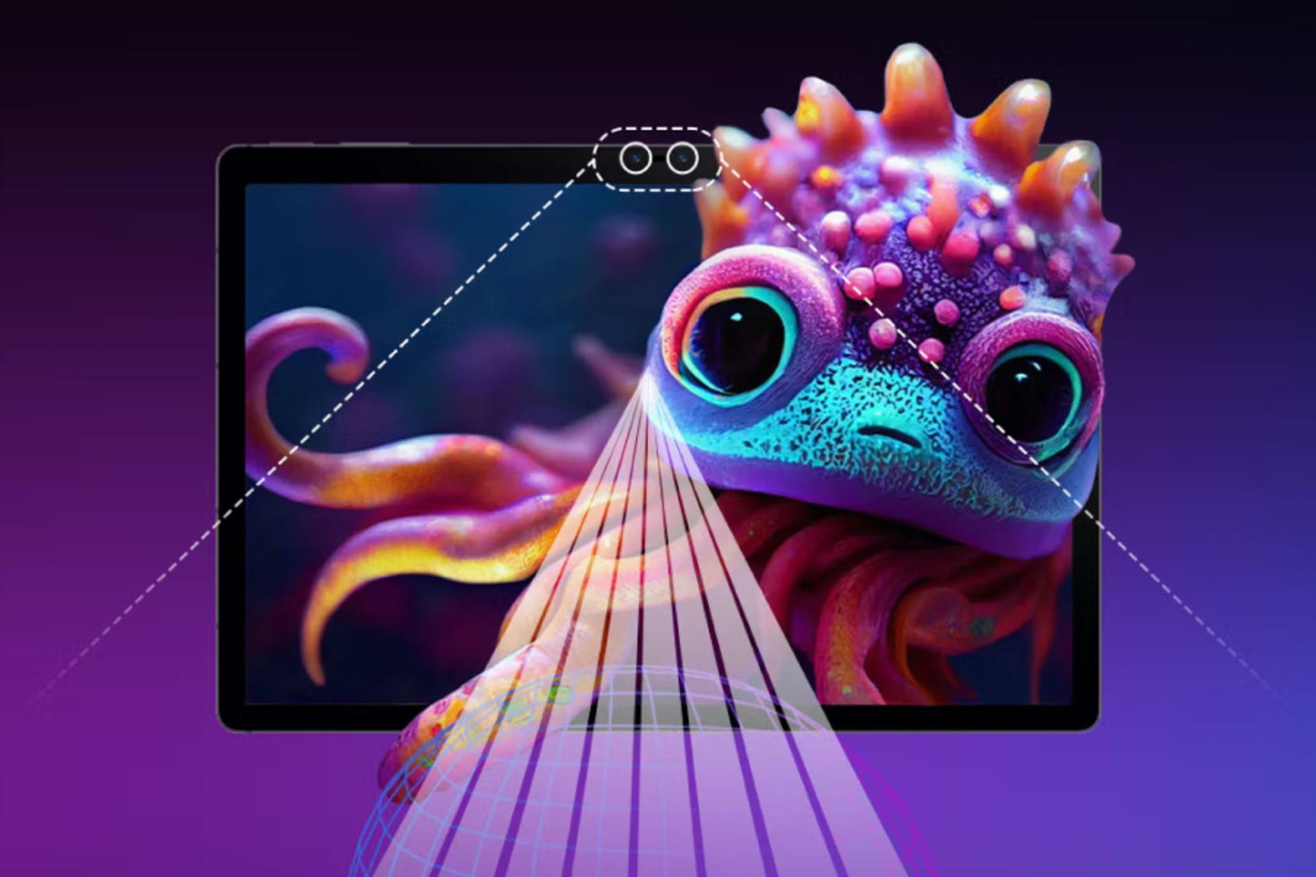 نمای روبرو تبلت نوبیا پد 3D زد تی ای / ZTE nubia Pad 3D