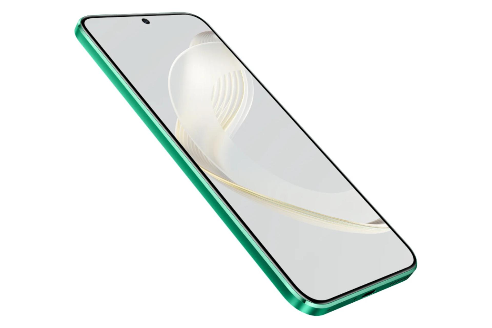 نمای جانبی گوشی موبایل نوا 11 هواوی / Huawei nova 11 سبز