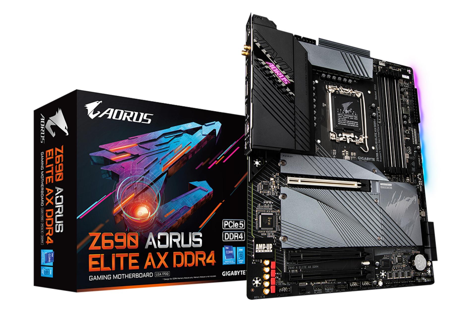 جعبه مادربرد گیگابایت GIGABYTE Z690 AORUS ELITE AX DDR4 (rev. 1.x)