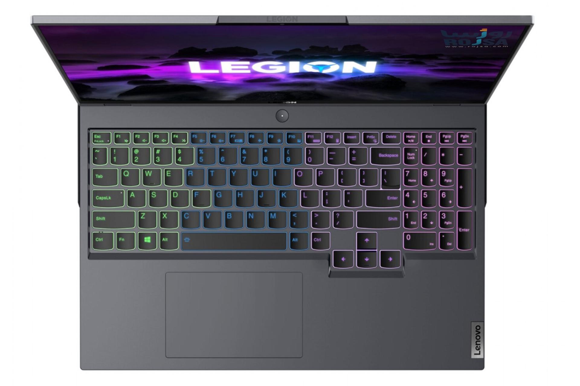 نمای بالا لپ تاپ لنوو لیژن 5 پرو / Legion 5 Pro