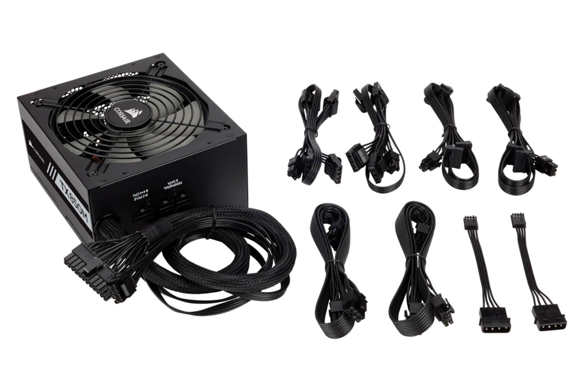 اقلام همراه پاور کامپیوتر کورسیر TX850M CP-9020130 با توان 850 وات