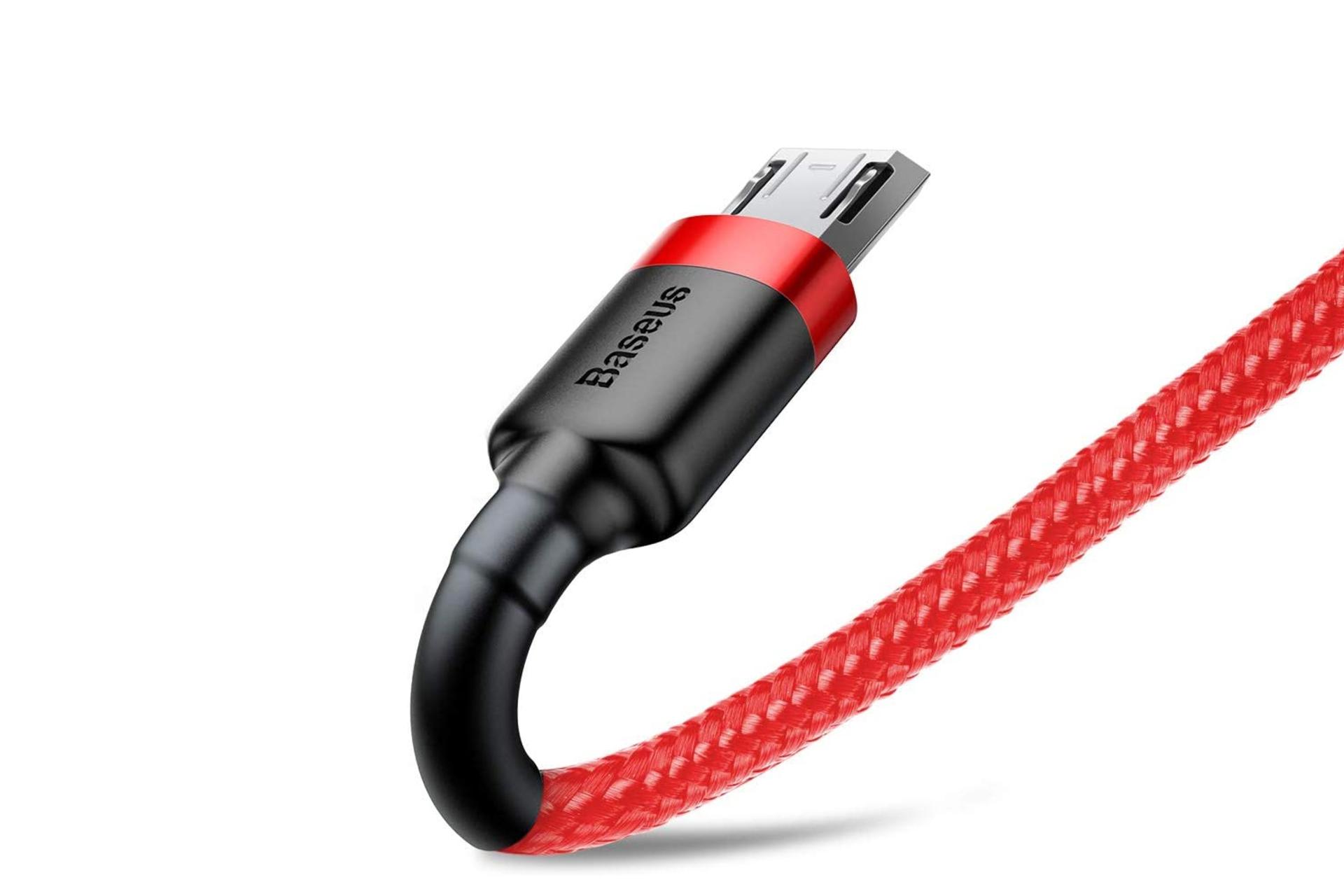 کانکتور کابل شارژ USB باسئوس USB به Micro-USB مدل Cafule با طول 2 متر