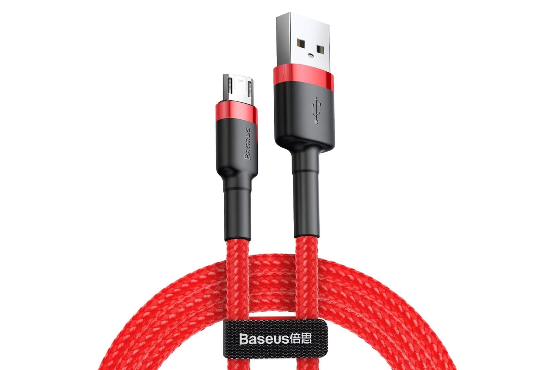 مرجع متخصصين ايران طول كابل شارژ USB باسئوس USB به Micro-USB مدل Cafule با طول 2 متر