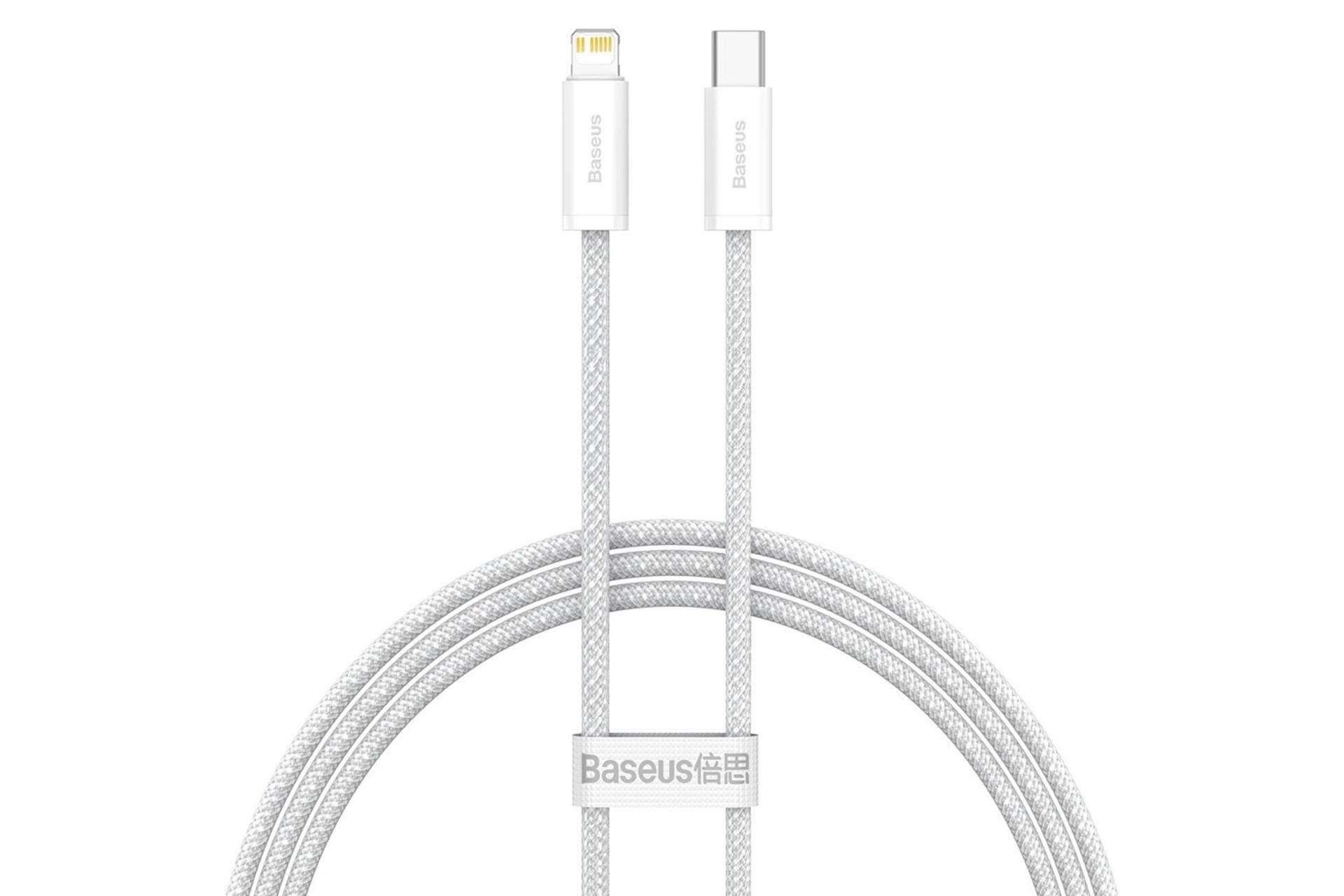 کانکتور کابل شارژ USB باسئوس Type-C به Lightning مدل Dynamic با طول 1 متر