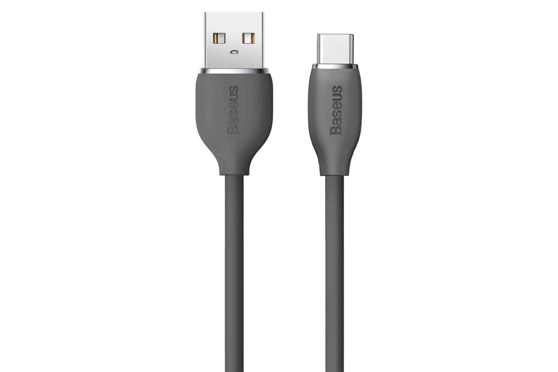 کانکتور کابل شارژ USB باسئوس USB به Type-C مدل Jelly Liquid Silica Gel با طول 2 متر