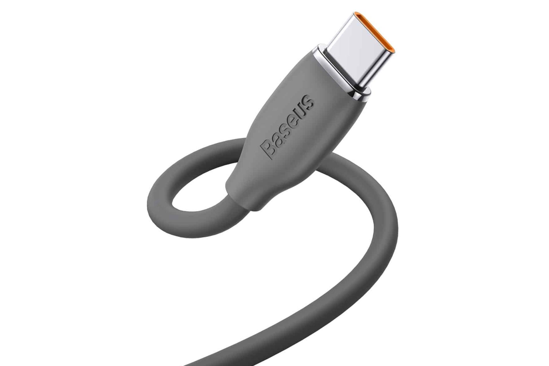 کابل شارژ USB باسئوس USB به Type-C مدل Jelly Liquid Silica Gel با طول 2 متر