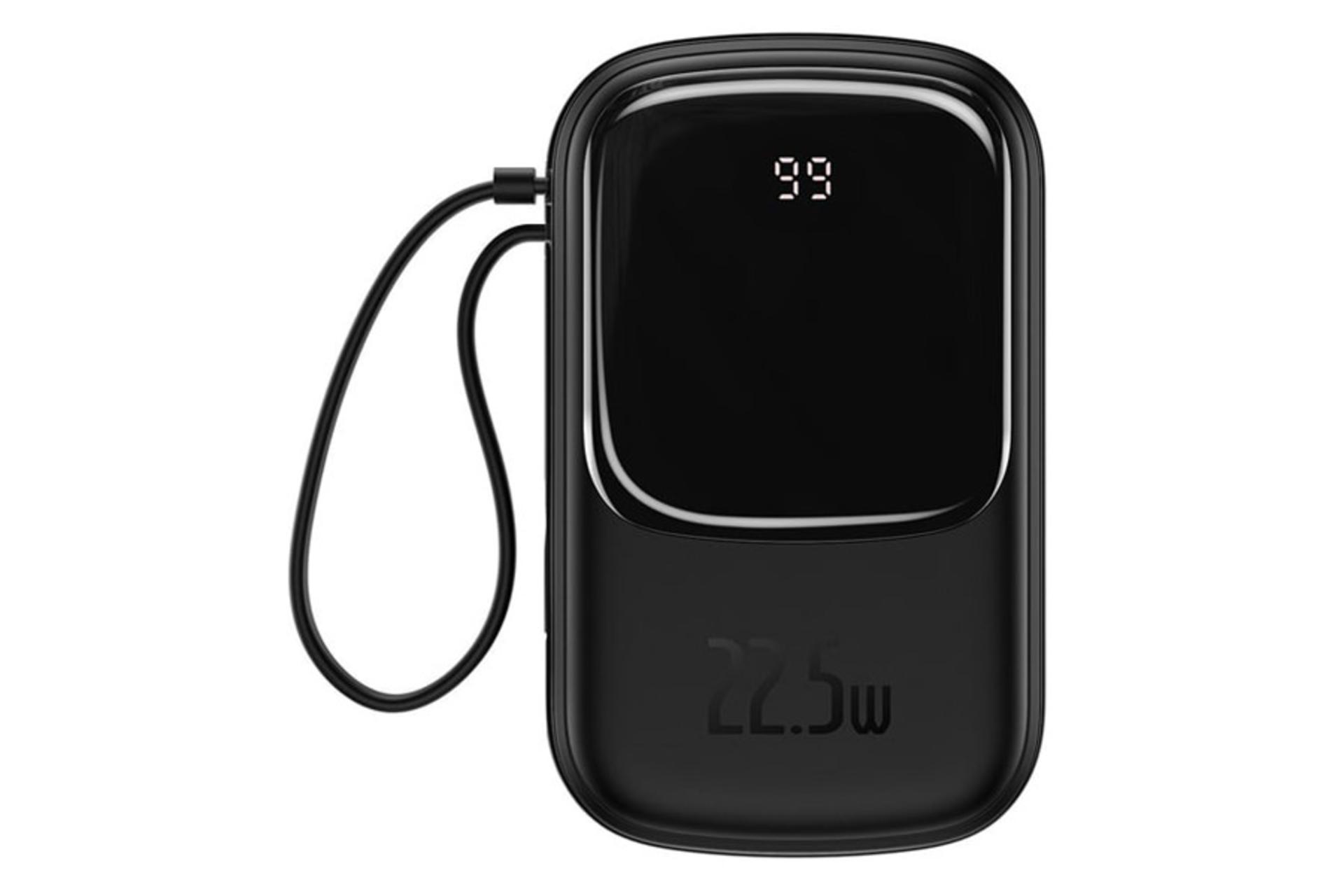 نمای روبرو پاور بانک باسئوس Qpow Digital Display