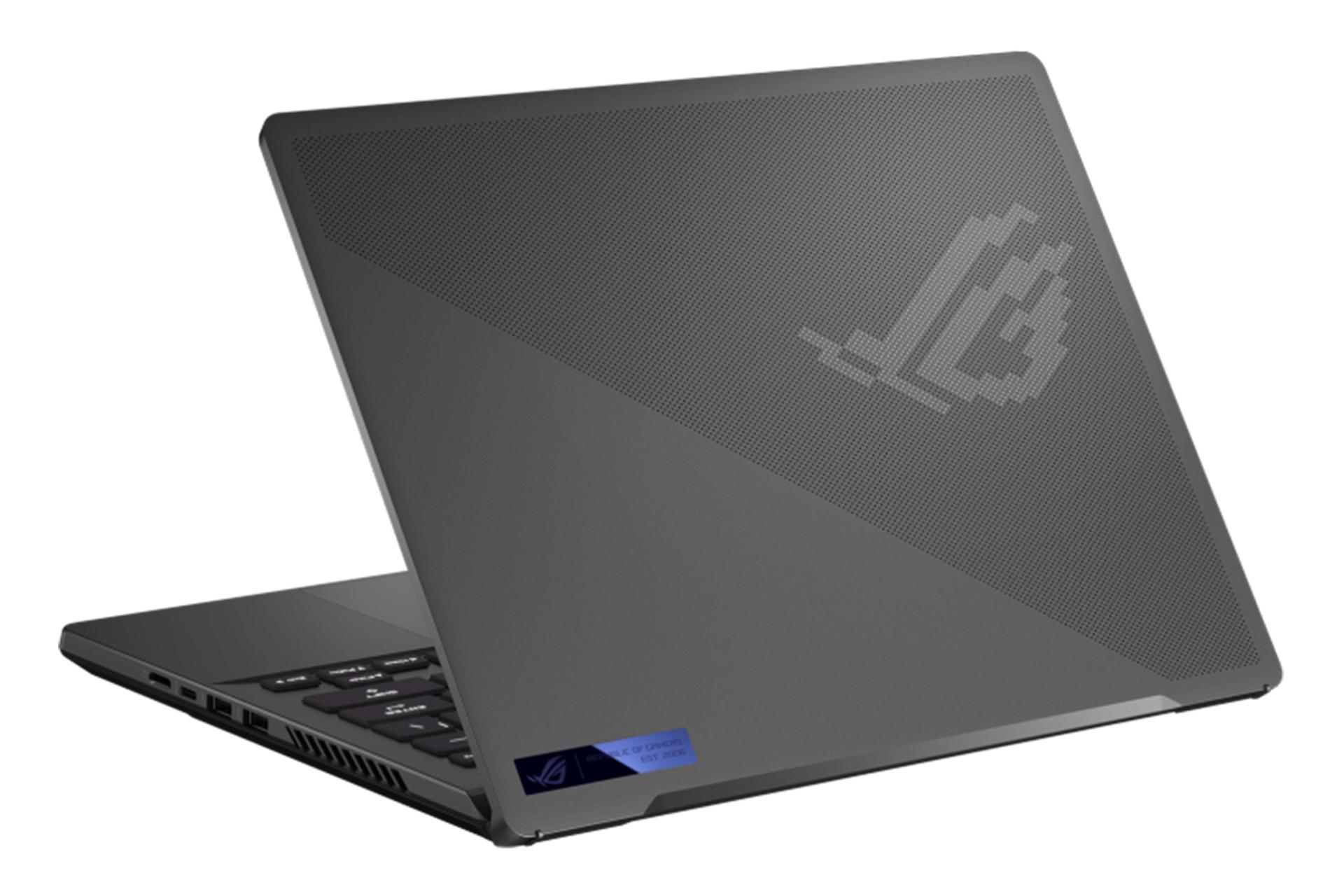 نمای پشت لپ تاپ ایسوس ROG Zephyrus G14 رنگ مشکی