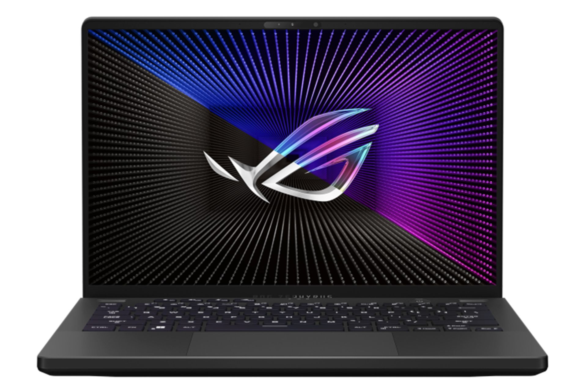 نمای جلو لپ تاپ ایسوس ROG Zephyrus G14 رنگ مشکی