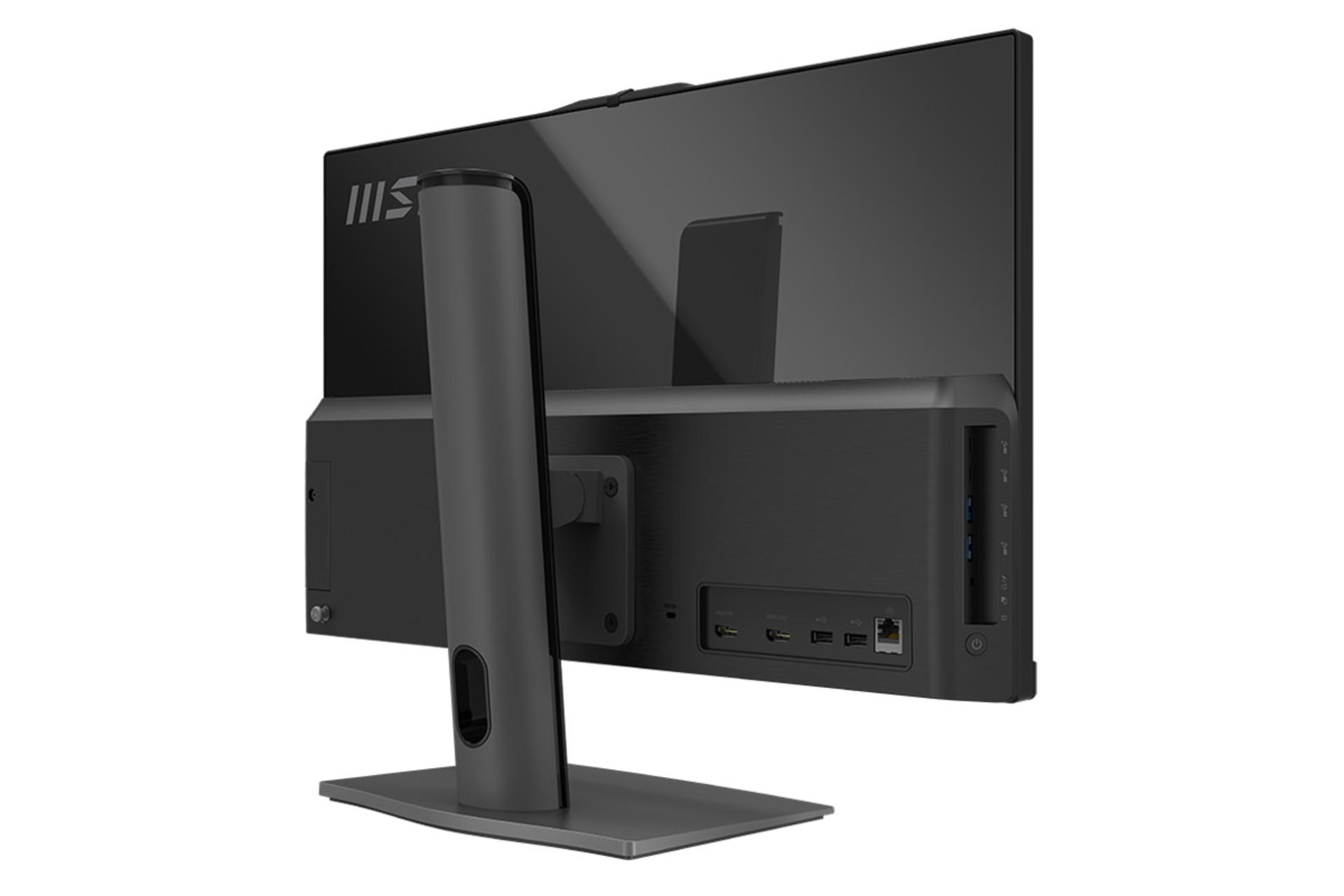 نیمرخ پشت و چپ کامپیوتر آل این وان All in One MSI Modern AM242P 11M