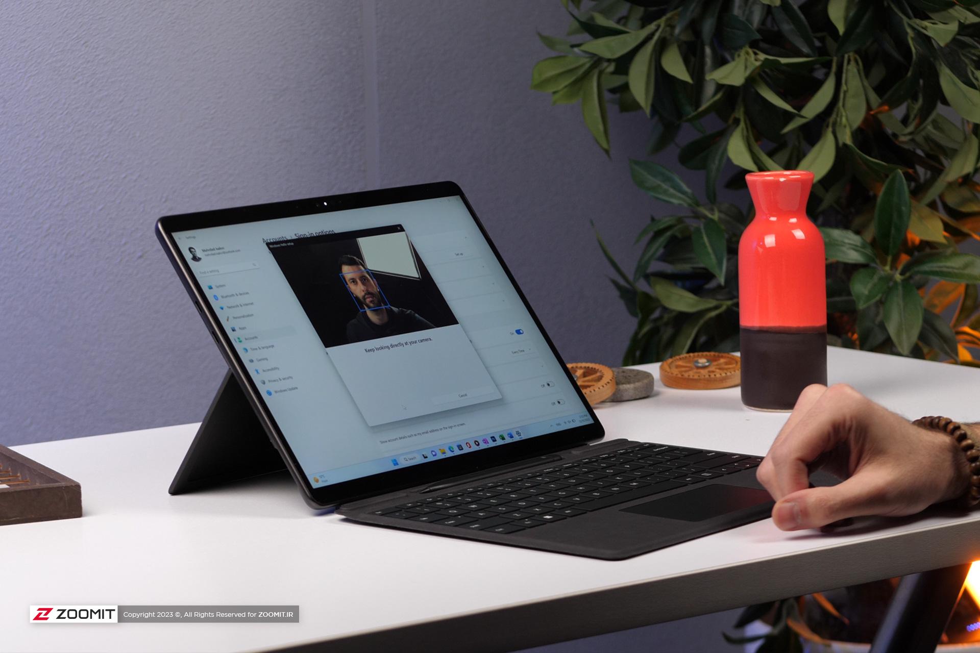 ویندوز هلو لپ تاپ سرفیس پرو 9 مایکروسافت / Microsoft Surface Pro 9