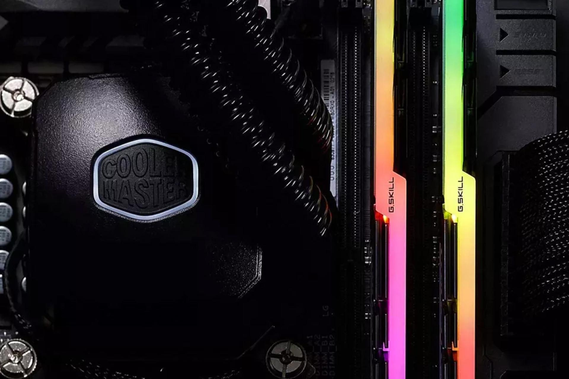 نمای بالا رم جی اسکیل Trident Z RGB ظرفیت 32 گیگابایت (2x16) از نوع DDR4-4000