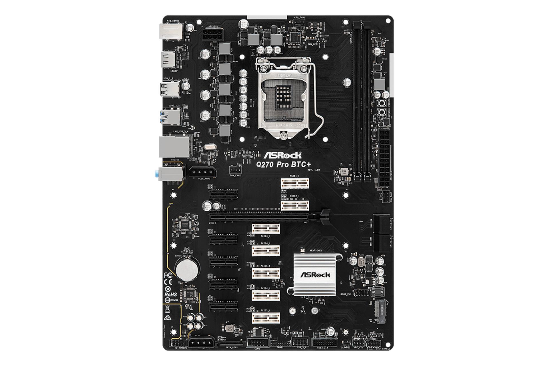 مادربرد ازراک ASRock Q270 Pro BTC Plus