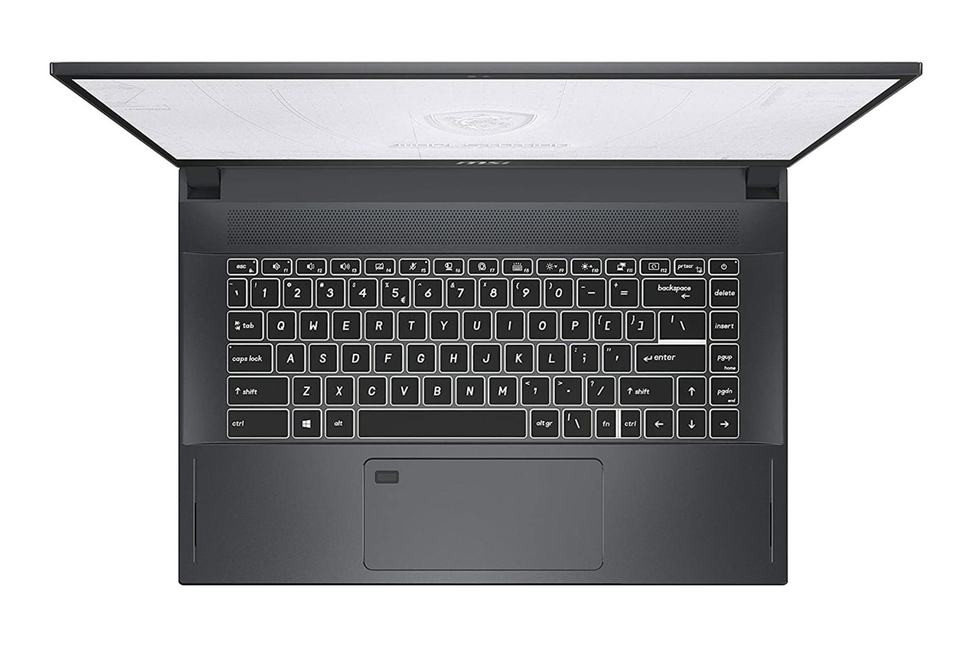 لپ تاپ ام اس ای MSI WS66 نمای بالا