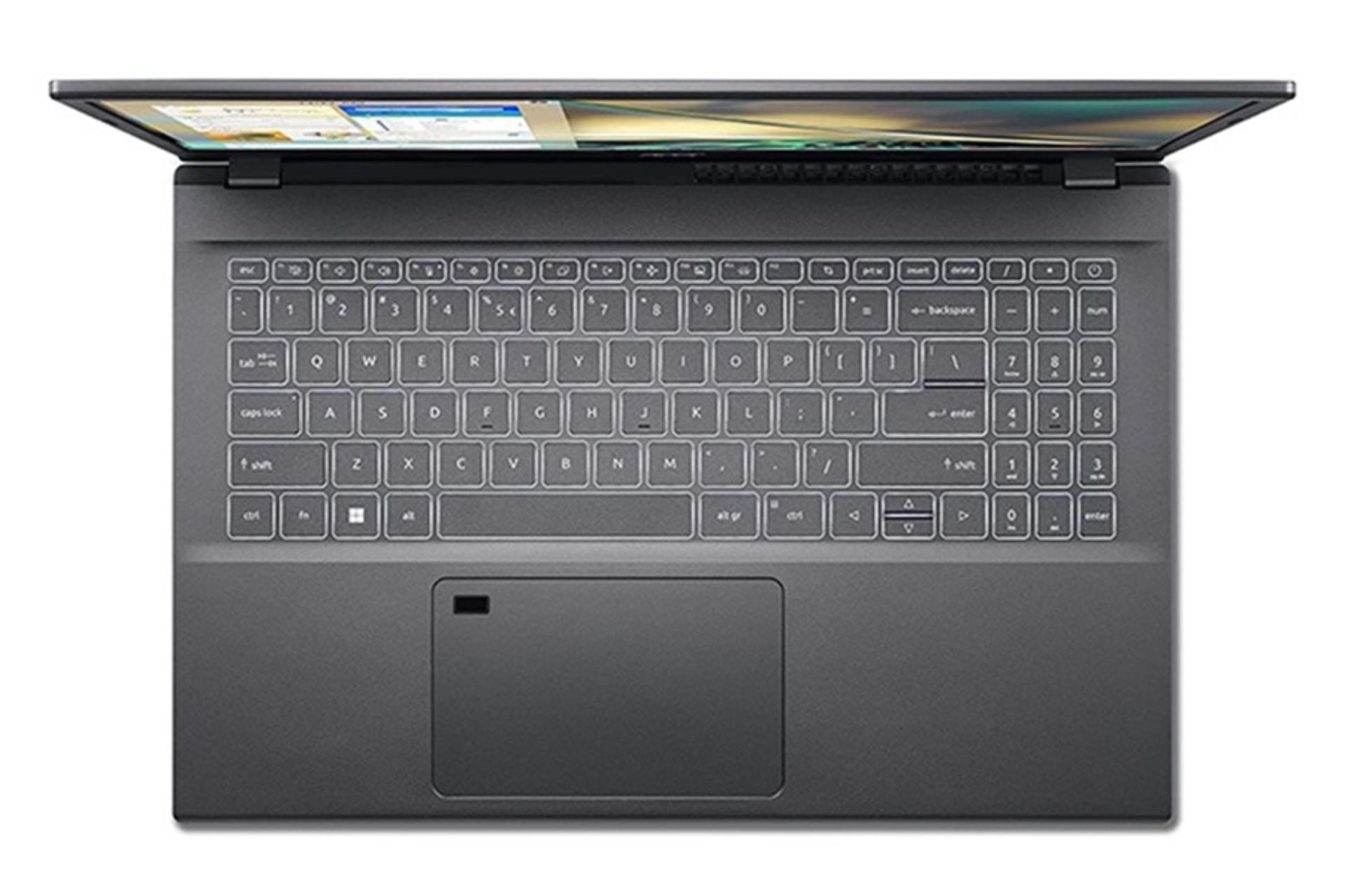 نمای بالا لپ تاپ ایسر اسپایر 5 a515-57g-78c9