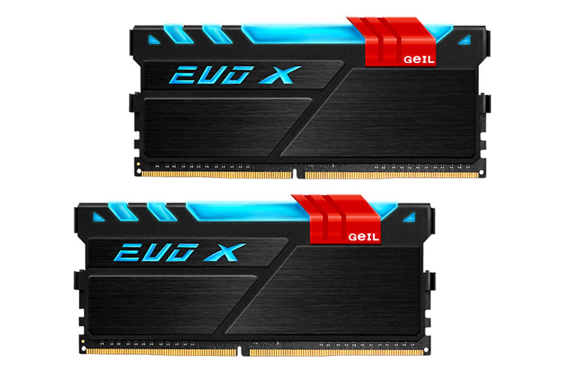 رم گیل GEIL EVO X 16GB (2x8) DDR4-3200 CL16