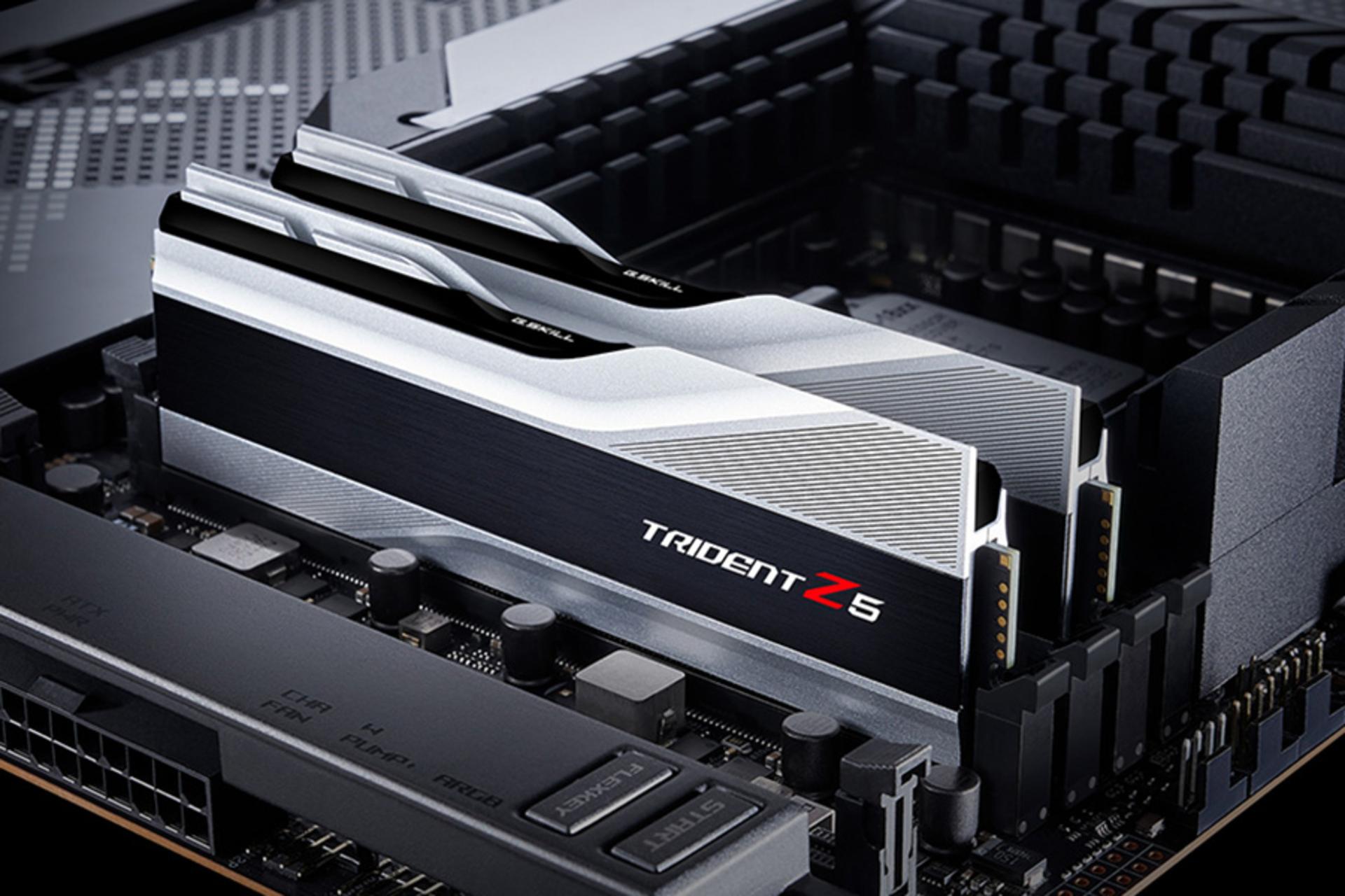 نمای نصب شده‌ی رم جی اسکیل G.Skill Trident Z5 32GB (2x16) DDR5-6000 CL36 1.30V