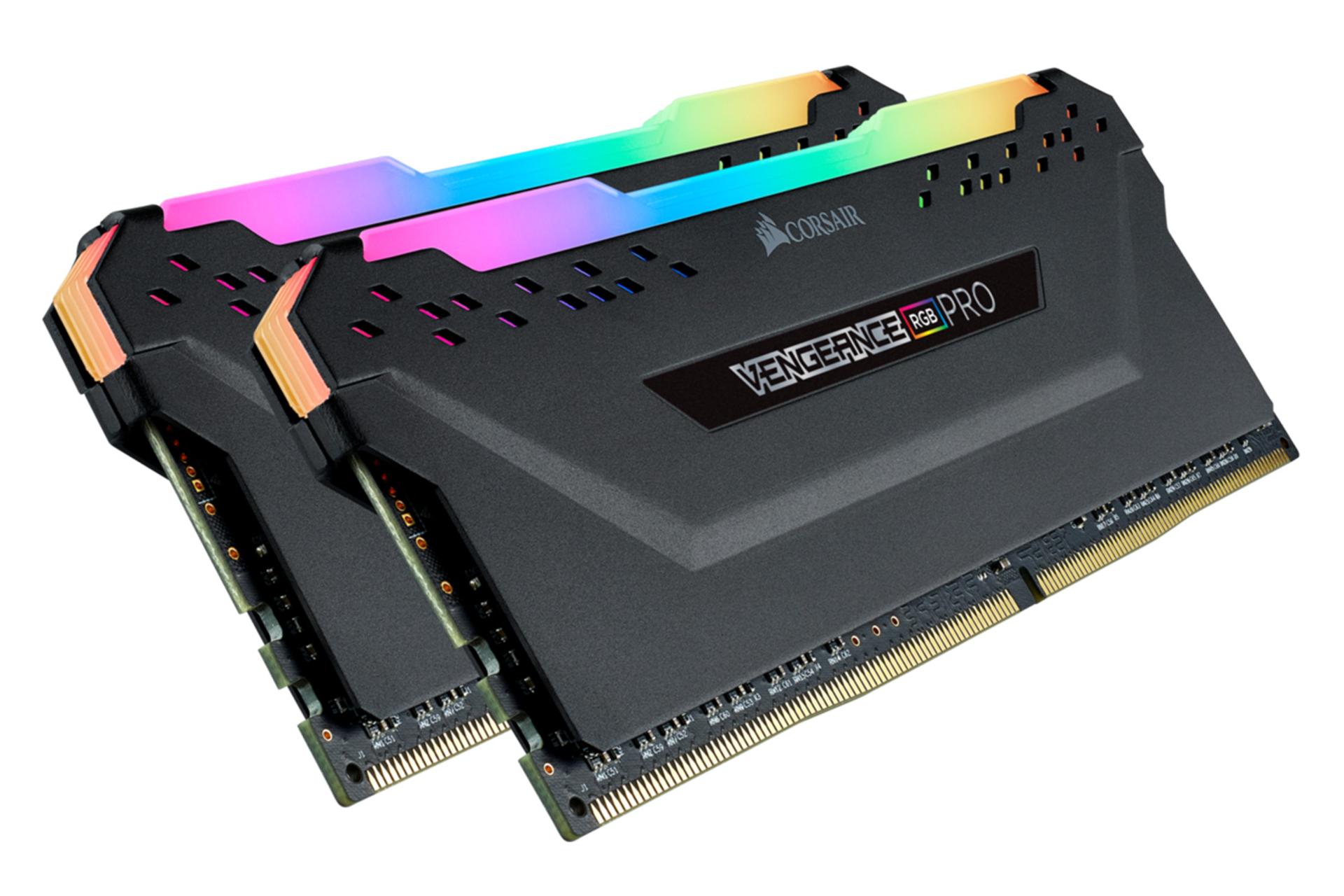 نمای کناری رم کورسیر Corsair VENGEANCE RGB PRO 32GB (2x16) DDR4-3200 CL18