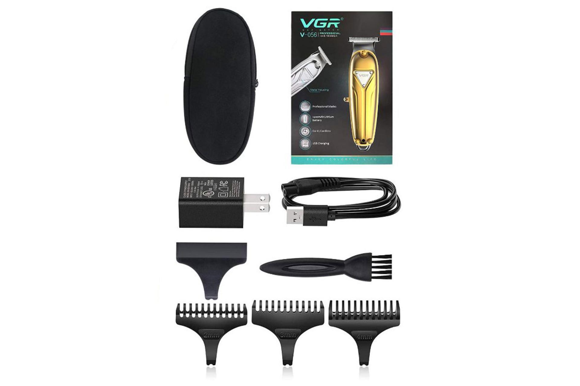 ماشین اصلاح و ریش تراش وی جی ار VGR V-056 بسته بندی