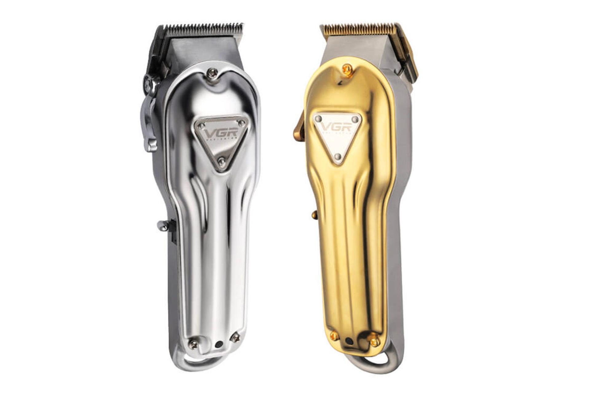 ماشین اصلاح و ریش تراش وی جی ار VGR V-133 طلایی و نقره ای