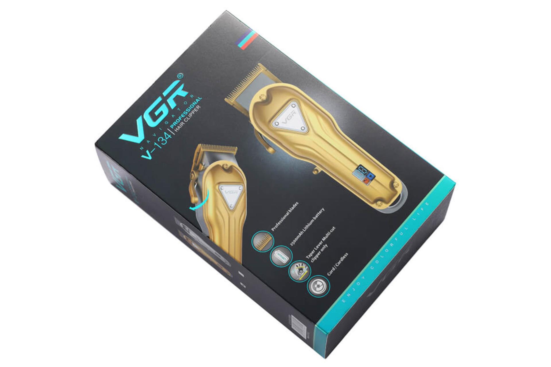 مرجع متخصصين ايران ماشين اصلاح و ريش تراش وي جي ار VGR V-134 بسته بندي