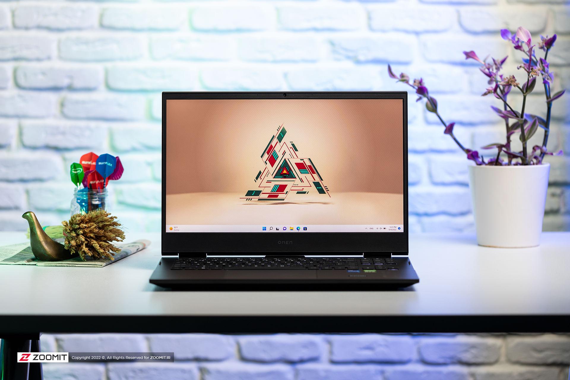 نمای روبرو لپ تاپ اچ پی HP OMEN 16 2021 Intel