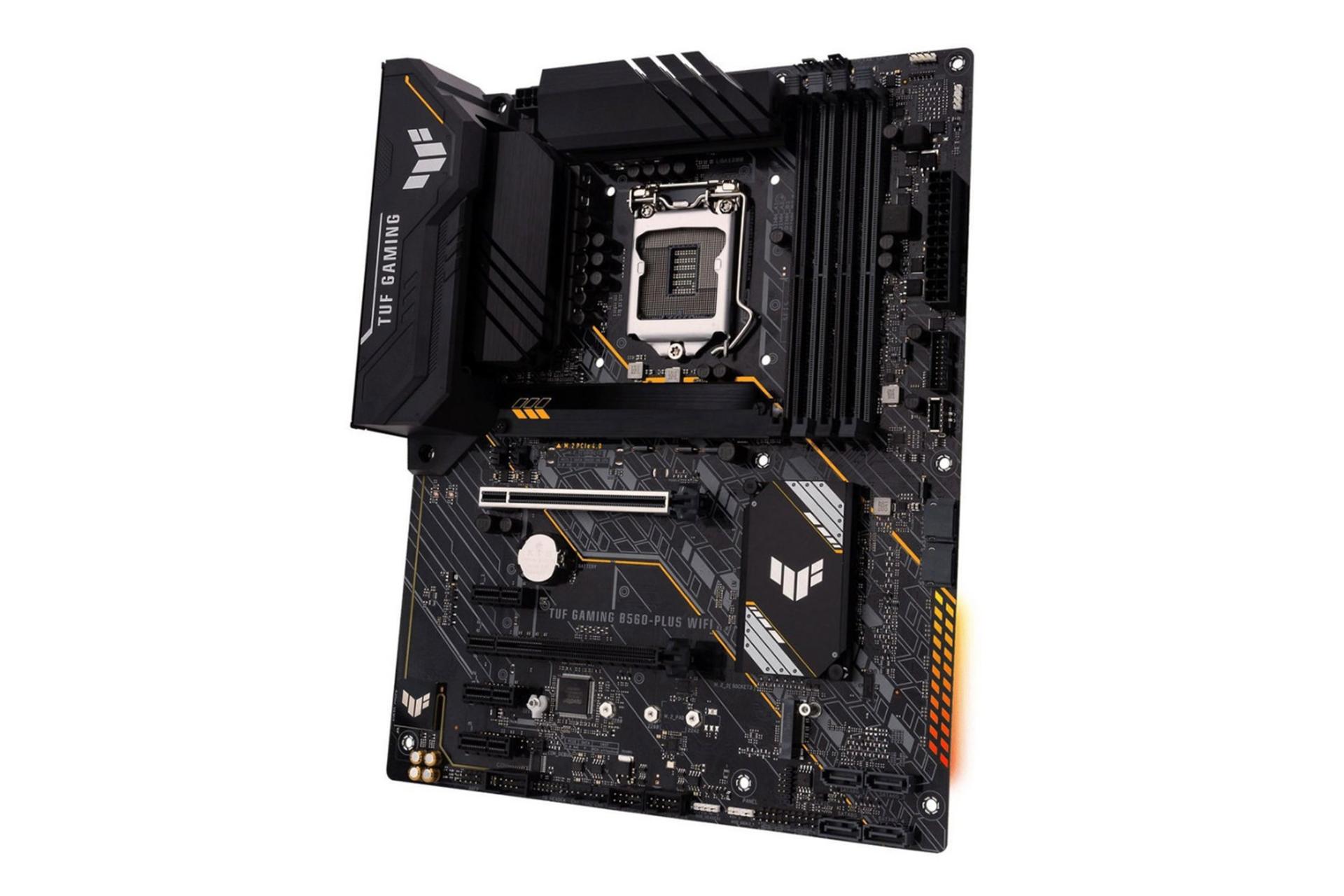 مادربرد ایسوس TUF GAMING B560-PLUS WIFI نمای جانبی