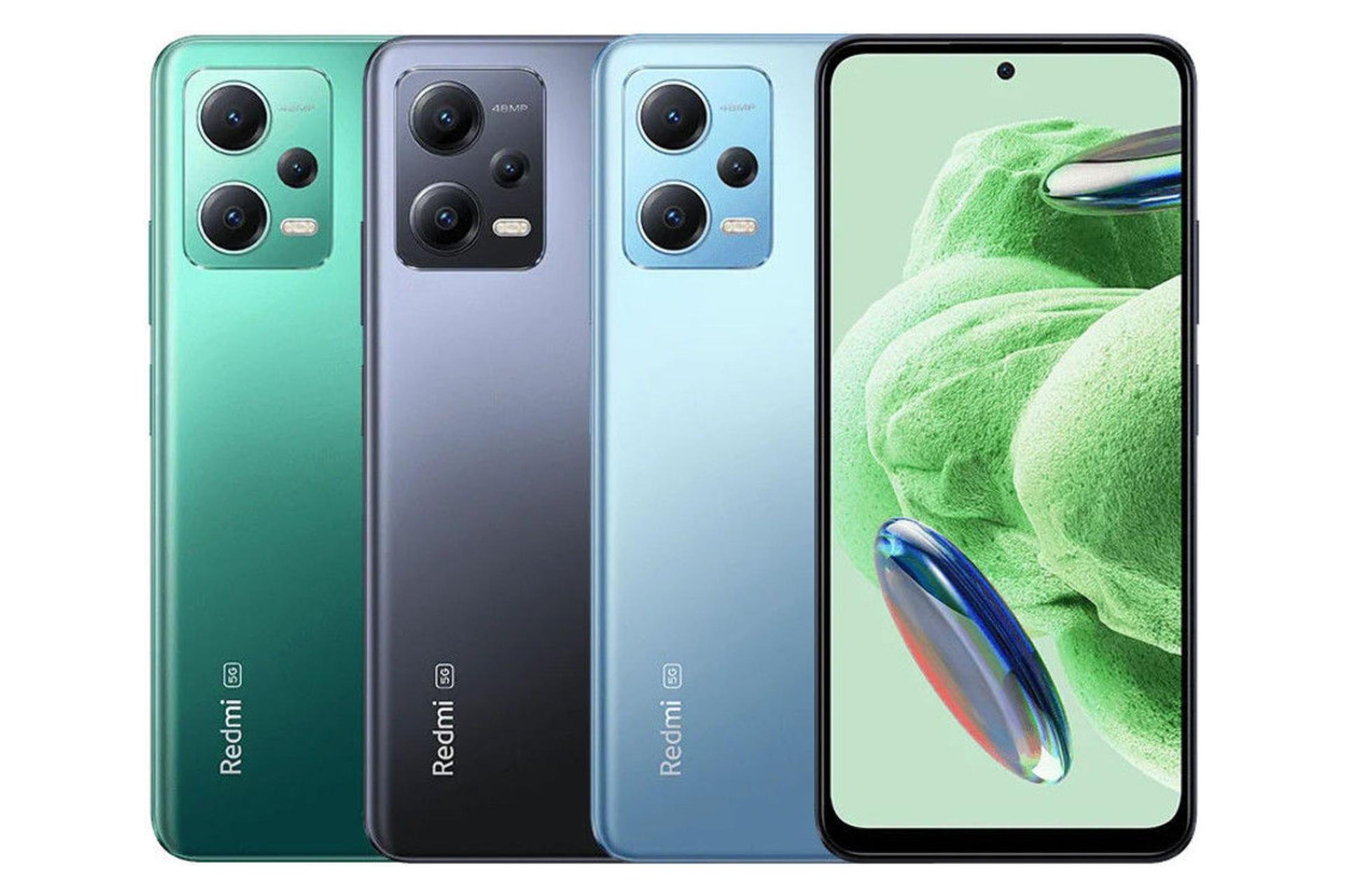 رنگ های مختلف گوشی موبایل ردمی نوت 12 شیائومی نسخه گلوبال / Xiaomi Redmi Note 12 Global