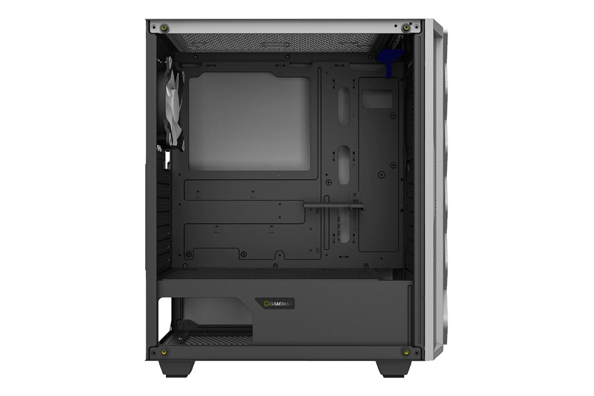 نمای داخلی کیس کامپیوتر گیم مکس GAMEMAX White Diamond