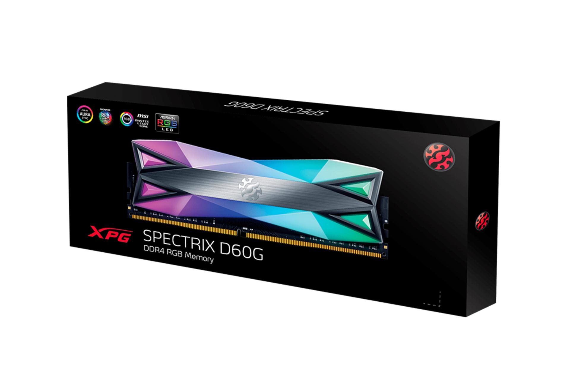 جعبه رم ای دیتا XPG SPECTRIX D60G ظرفیت 8 گیگابایت از نوع DDR4-4133