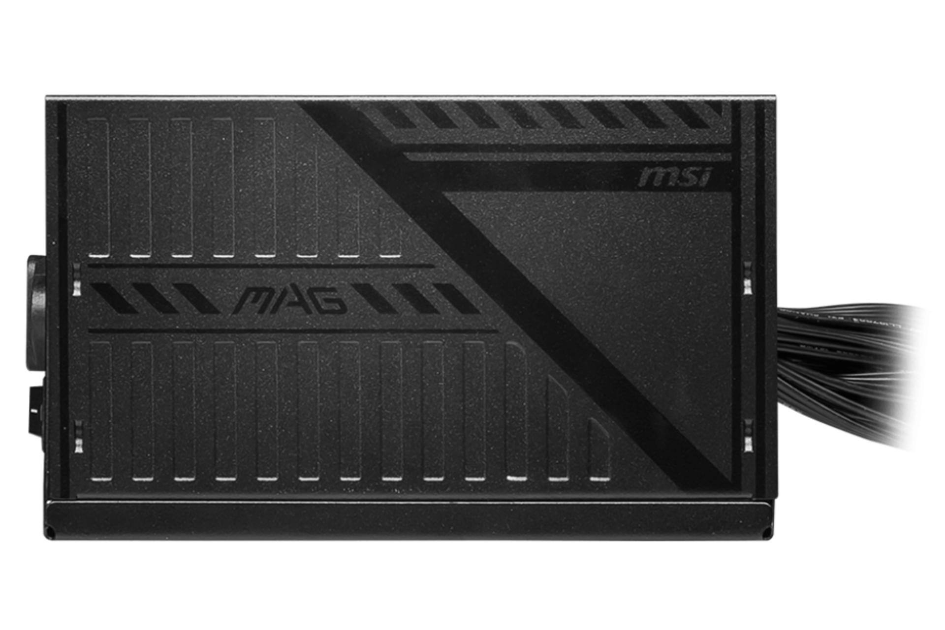 پاور کامپیوتر ام اس آی MSI MAG A600DN با توان 600 وات نمای کنار