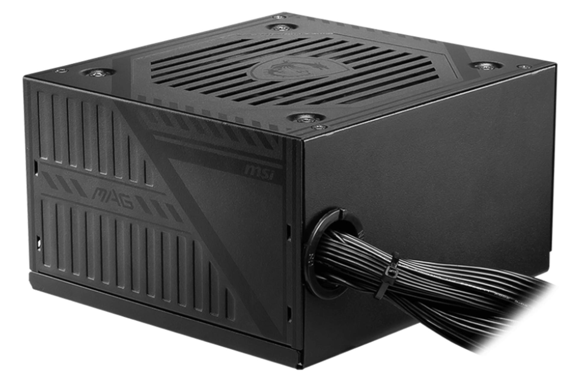 ابعاد پاور کامپیوتر ام اس آی MSI MAG A600DN با توان 600 وات