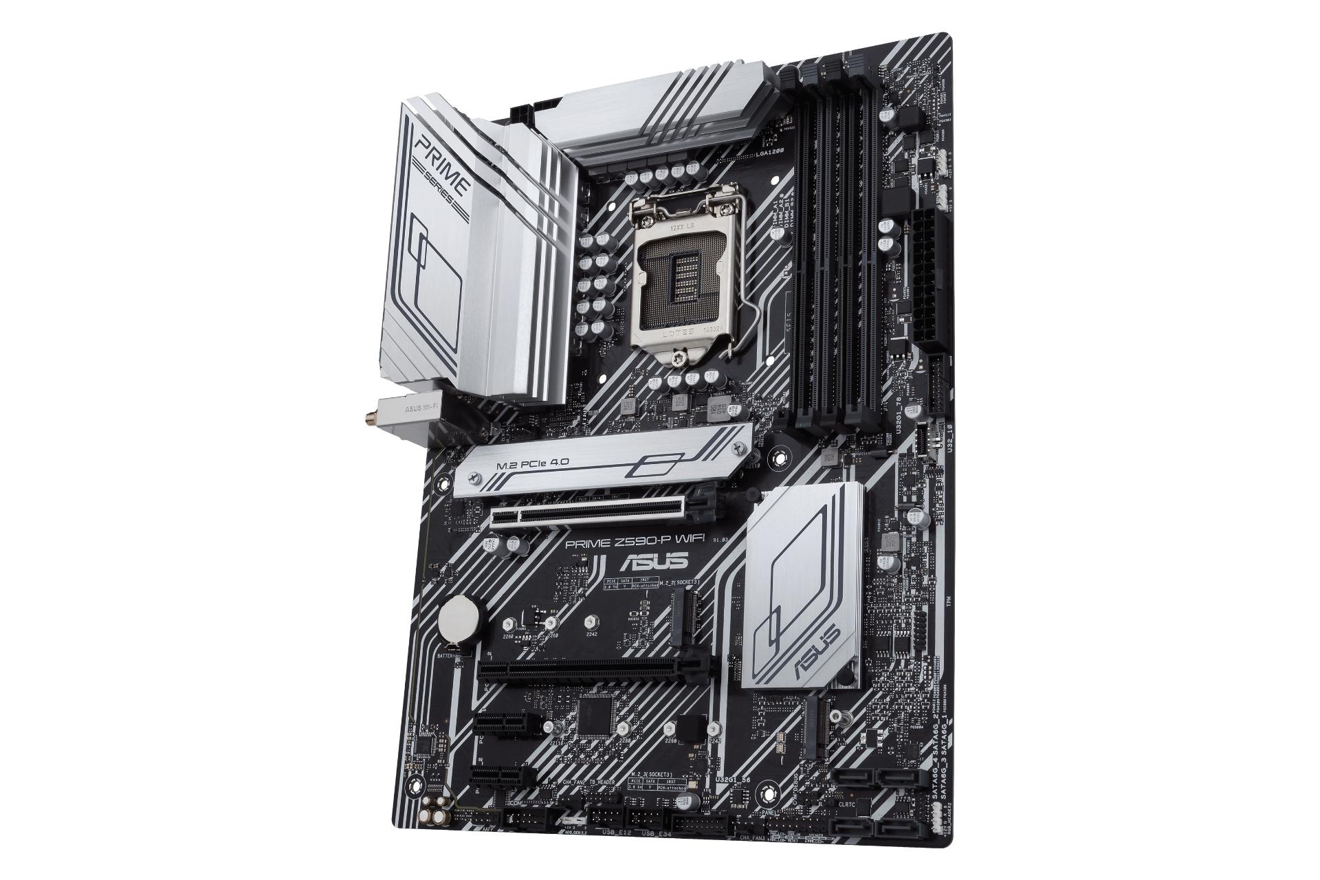 نمای راست مادربرد ایسوس ASUS PRIME Z590-P WIFI