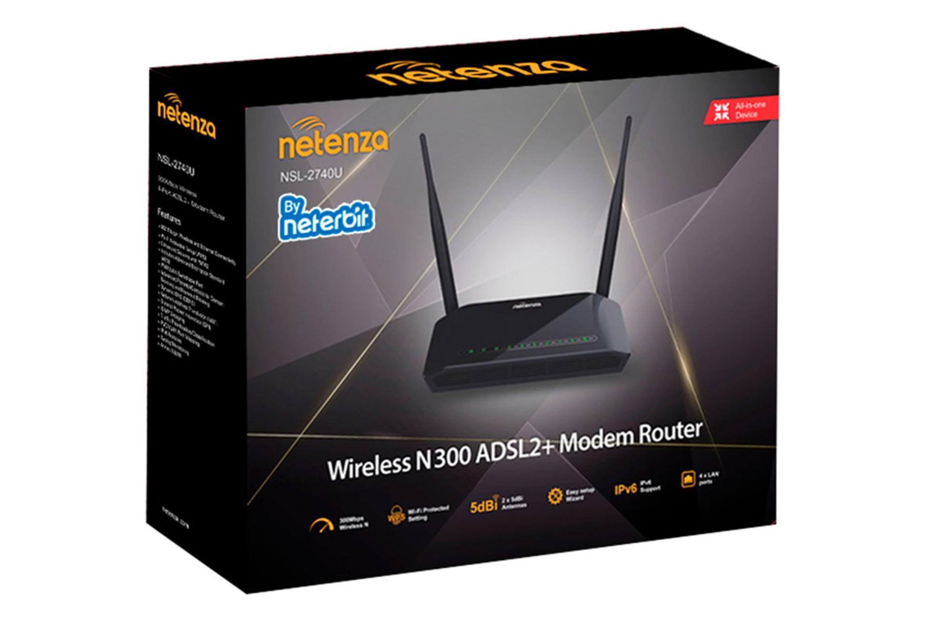 بسته‌بندی مودم - روتر نتربیت Neterbit NSL-2740U