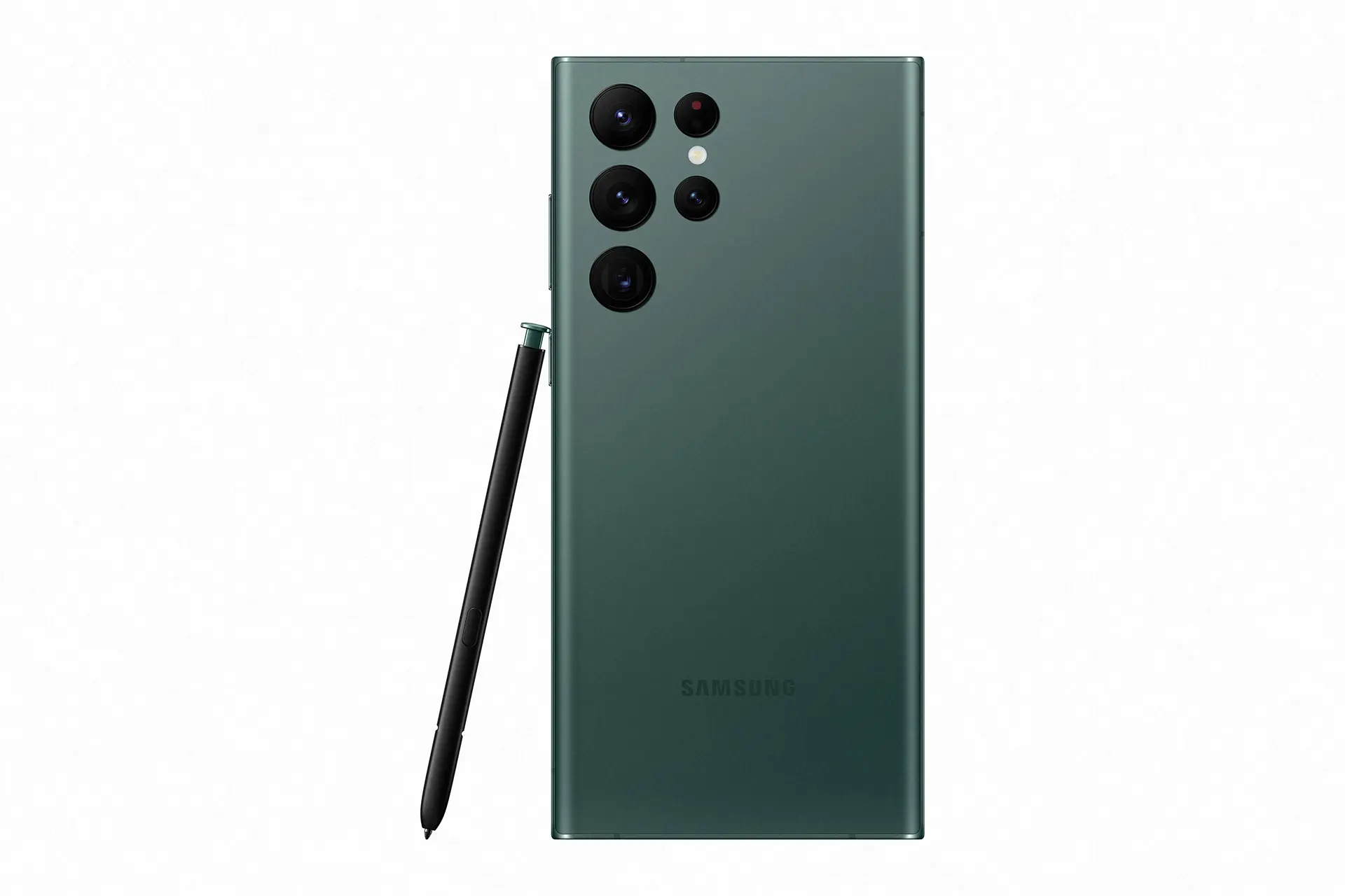 رنگ سبز گلکسی اس ۲۲ اولترا / Galaxy S22 Ultra با محوریت قلم و دوربین ها