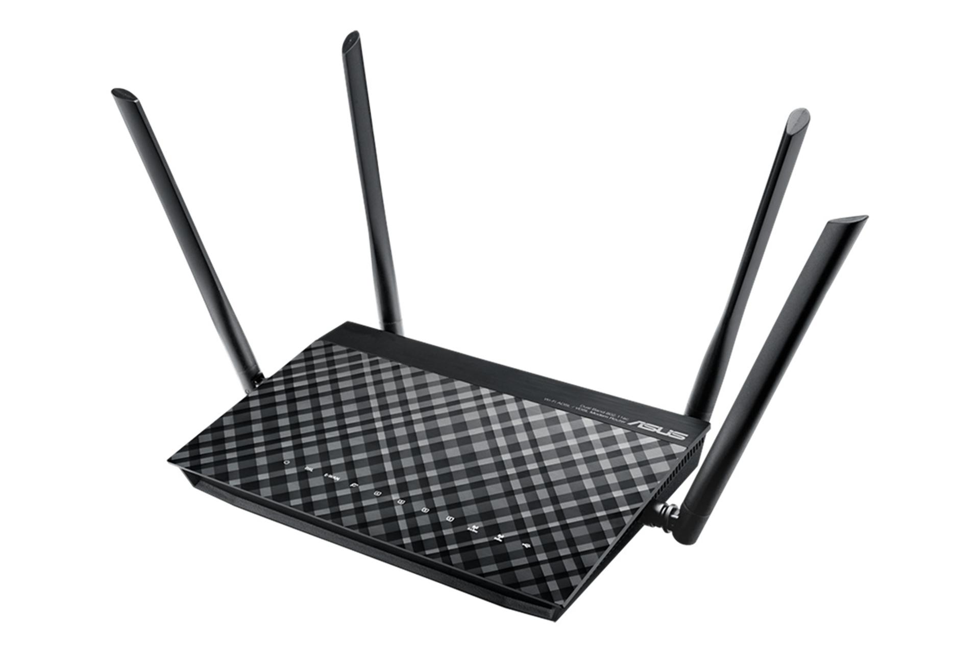 نمای کناری مودم - روتر ایسوس ASUS DSL-AC55U