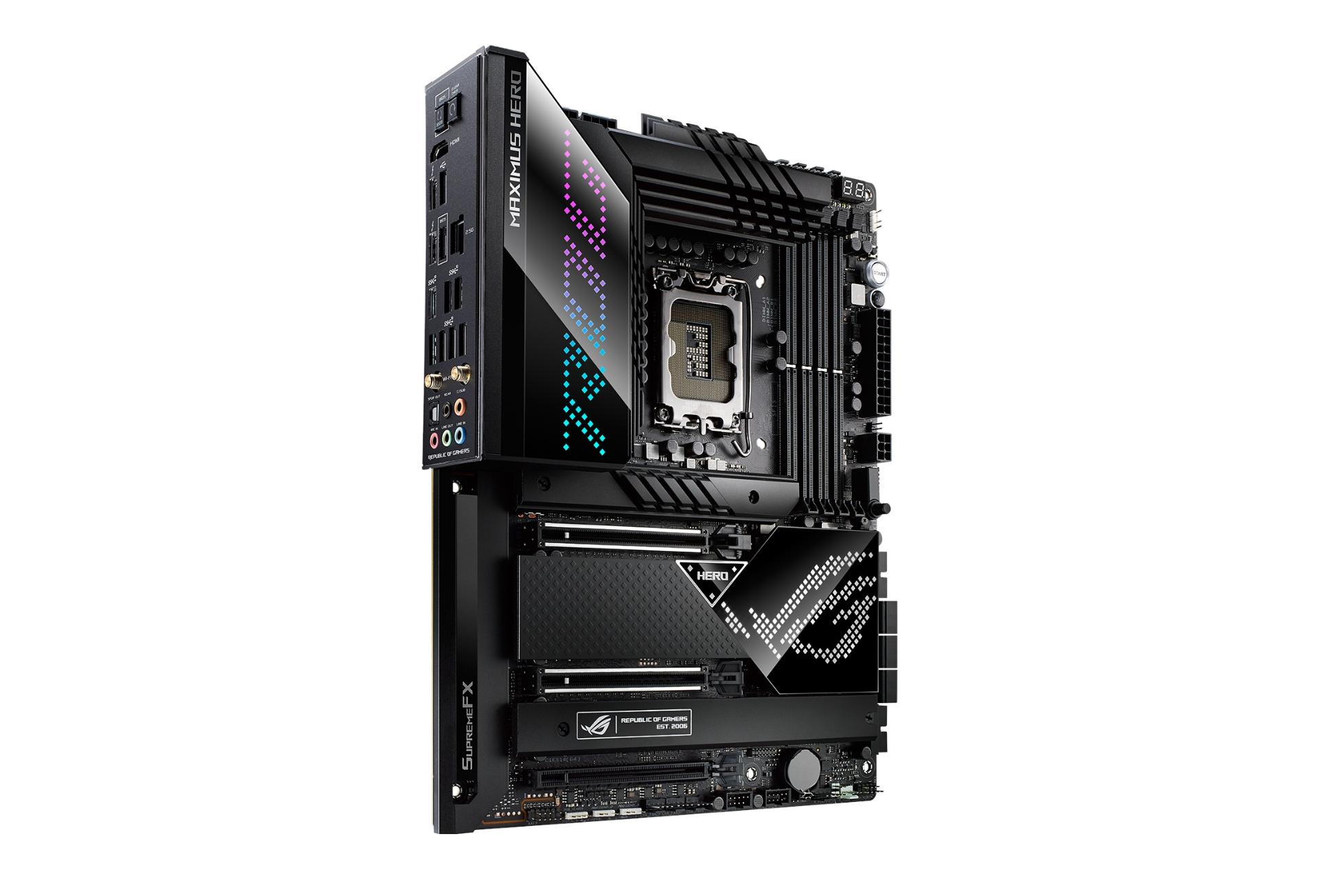 نمای چپ مادربرد ایسوس ASUS ROG MAXIMUS Z690 HERO