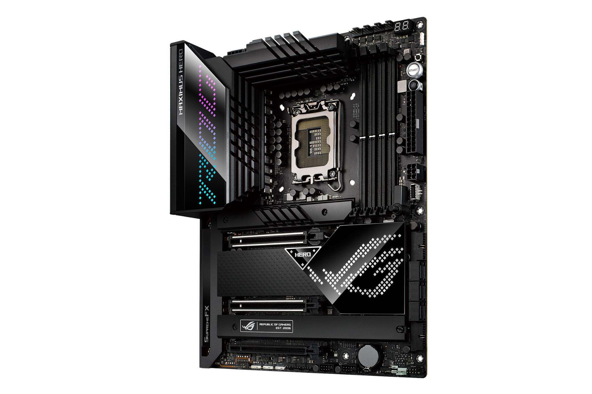 نمای راست مادربرد ایسوس ASUS ROG MAXIMUS Z690 HERO